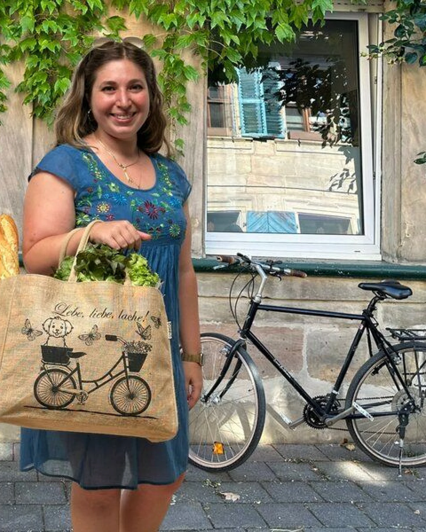 Domelo große Jute Einkaufskorb, Vegane Einkaufstasche nachhaltige Handtasche/ Shopper – Ansicht 4
