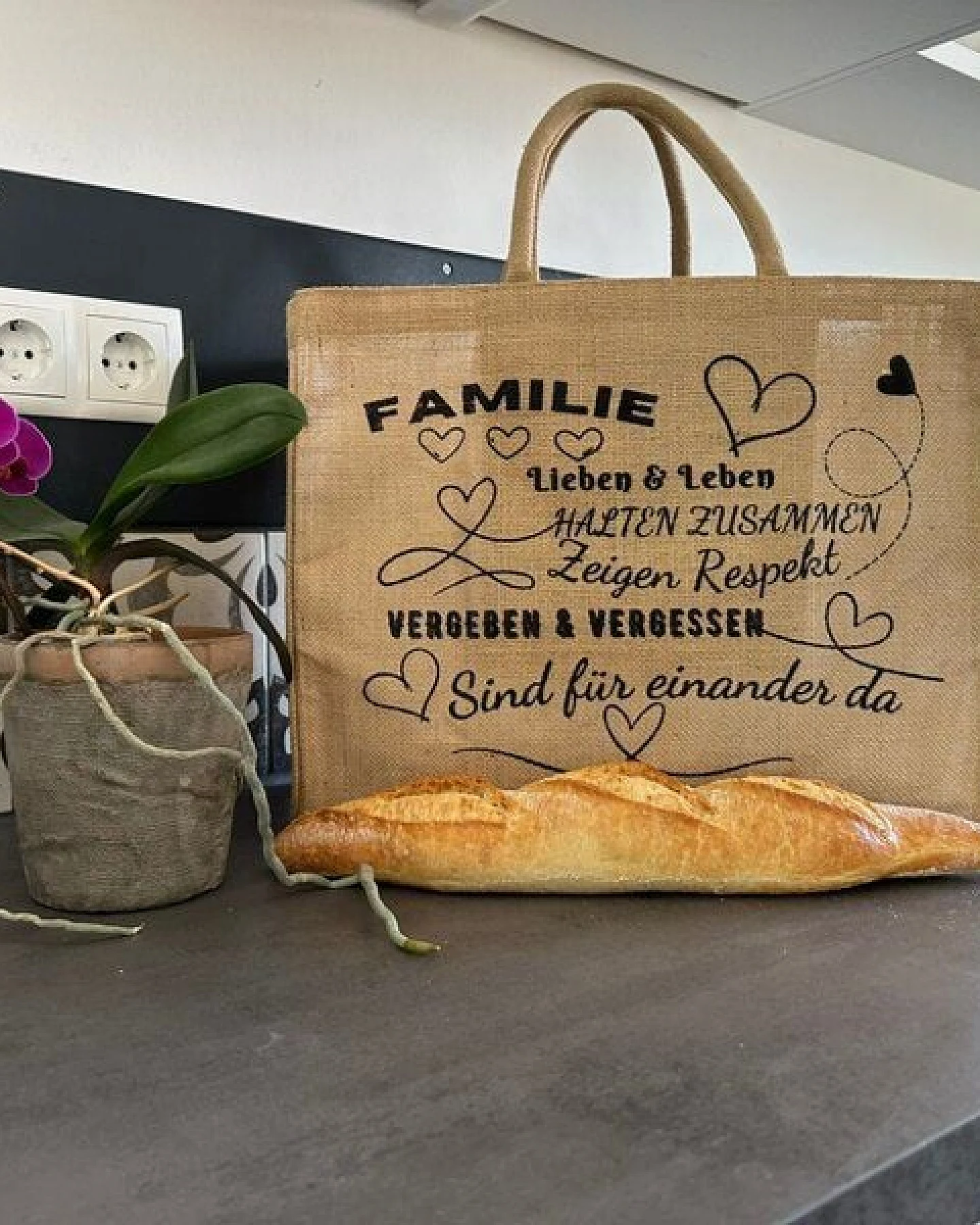 Domelo große Jute Einkaufskorb, Vegane Einkaufstasche nachhaltige Handtasche/ Shopper – Ansicht 4