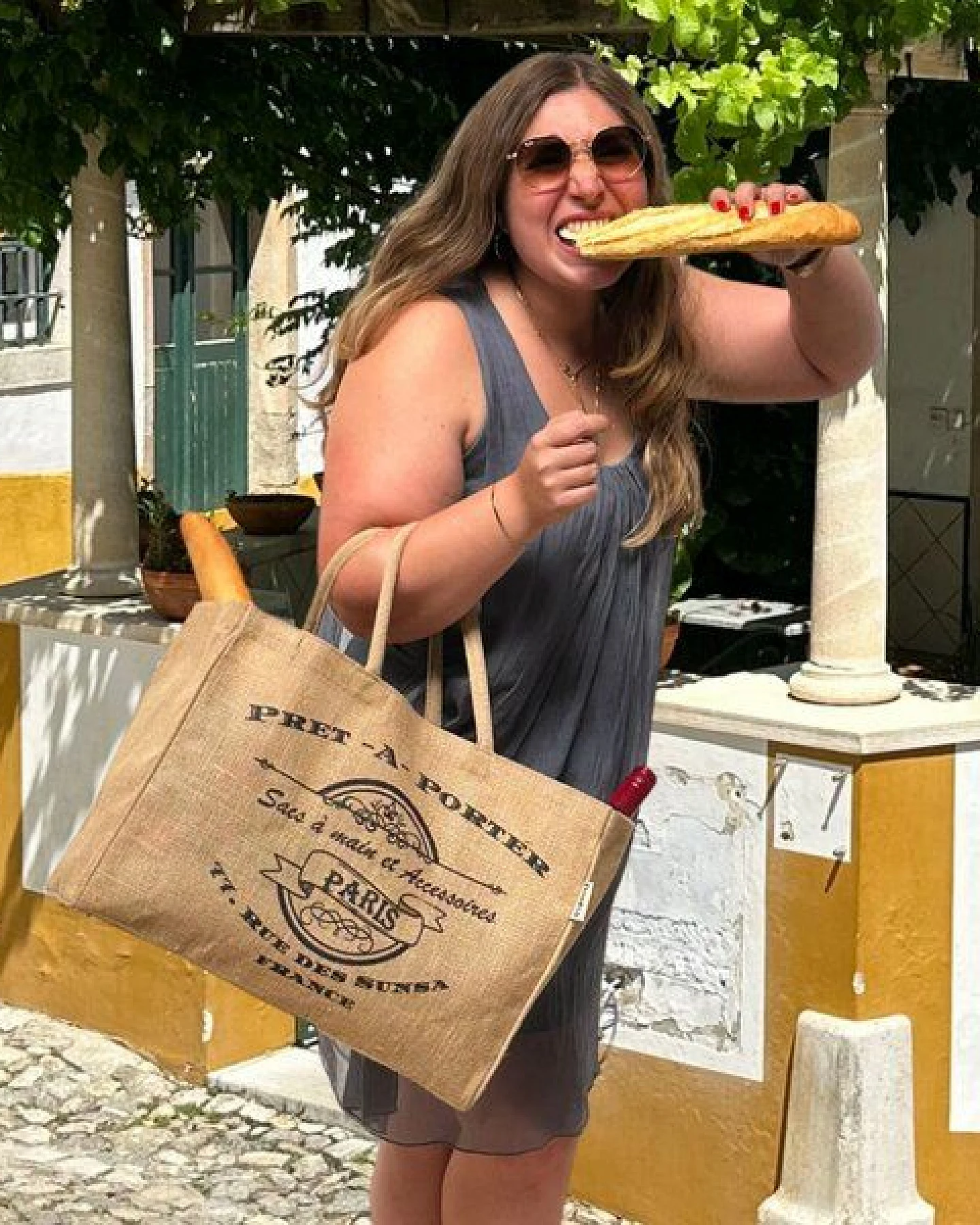 Domelo große Jute Einkaufskorb, Vegane Einkaufstasche nachhaltige Handtasche/ Shopper – Ansicht 2