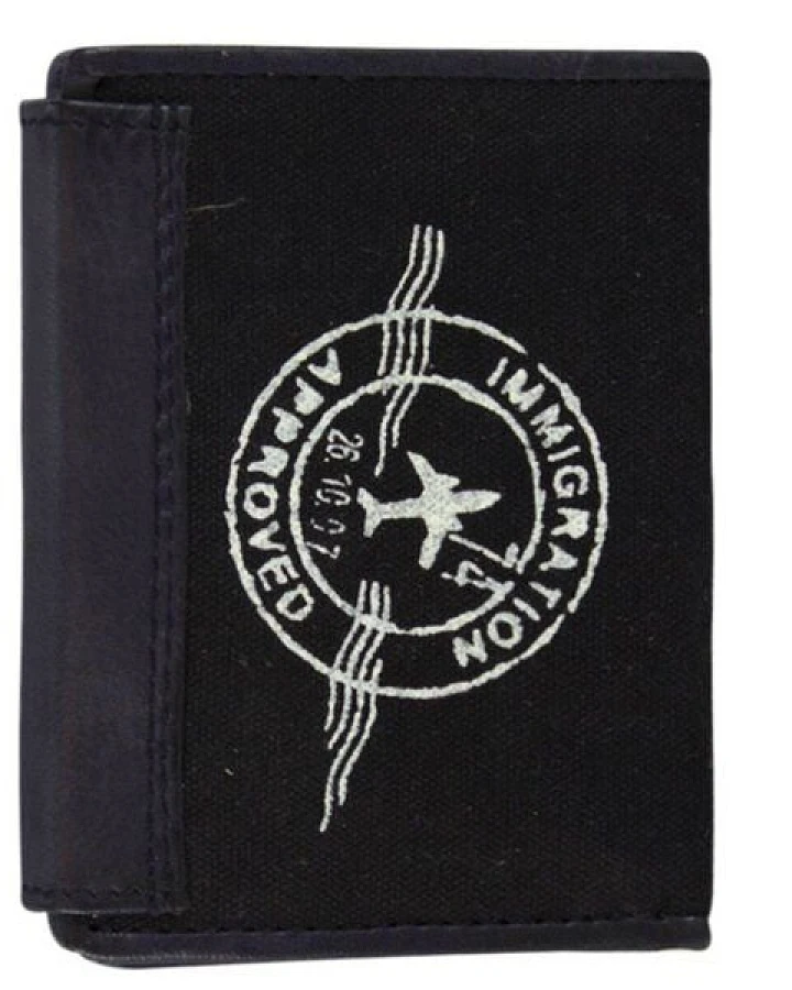 Sunsa Vintage Geldbörse Brieftasche Portemonnaie schwarz