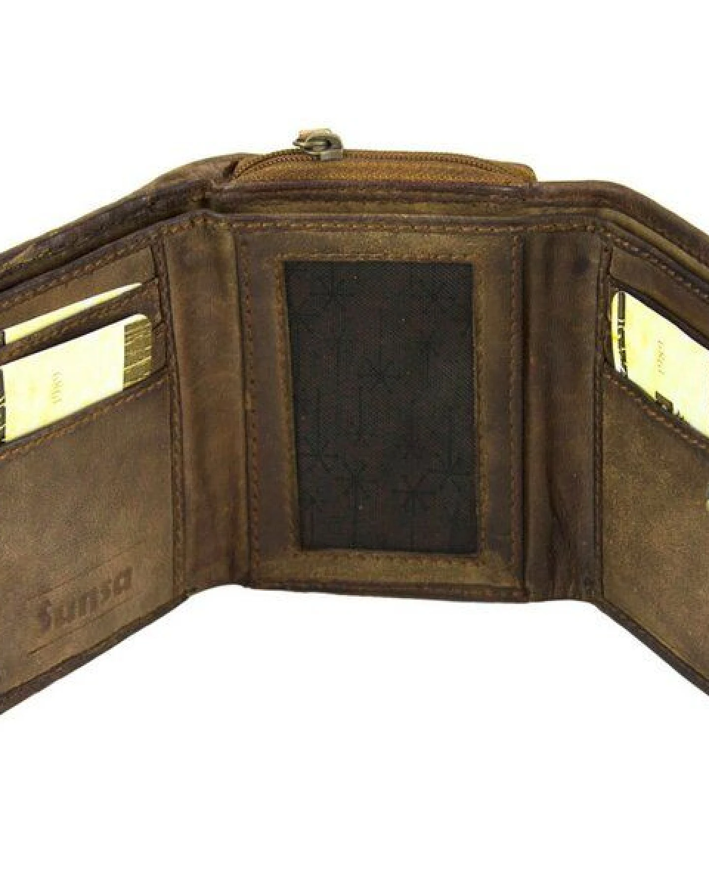 Sunsa Leder Geldbörse Vintage Portemonnaie, Damen Brieftasche – Ansicht 3