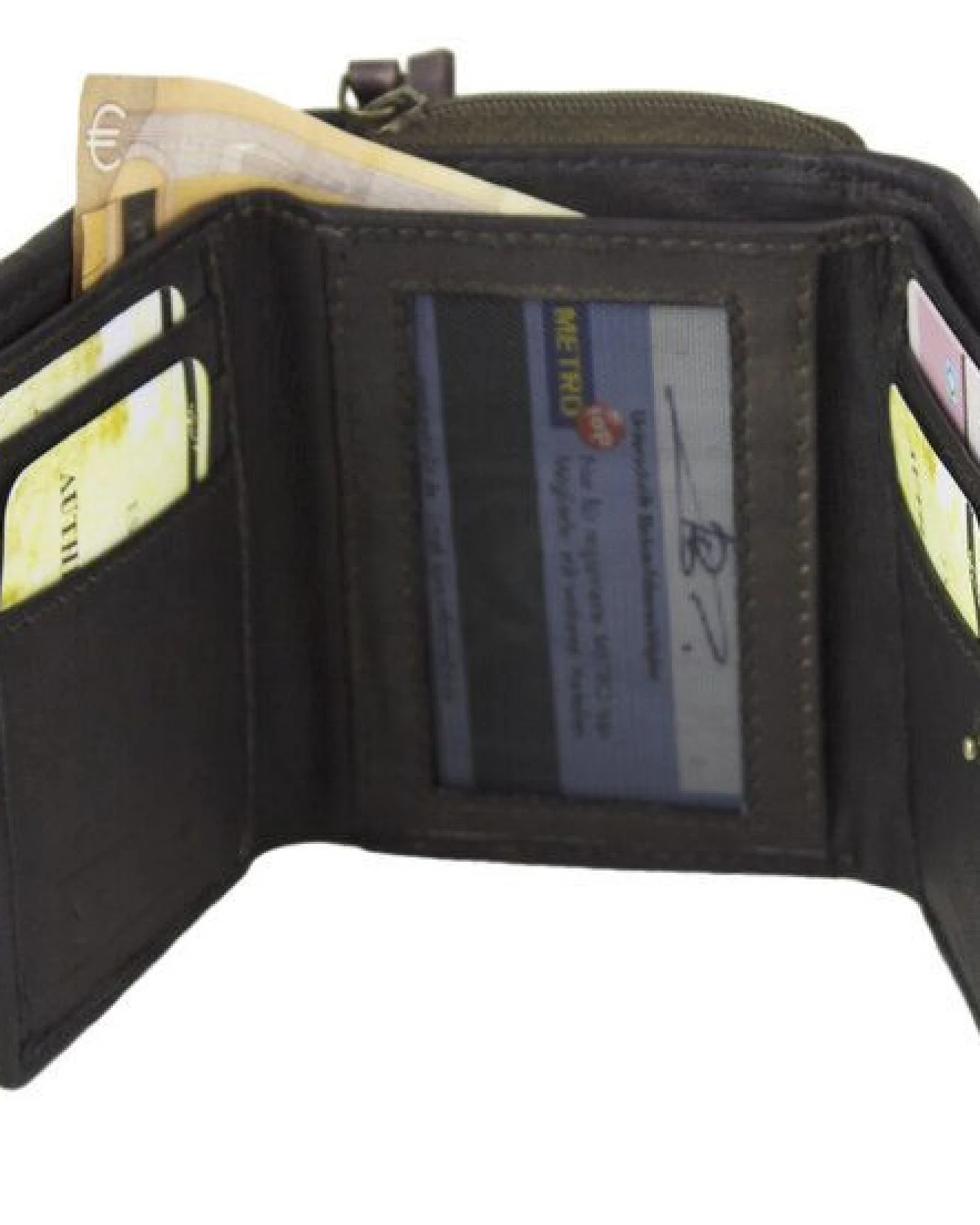Sunsa Leder Geldbörse Vintage Portemonnaie, Damen Brieftasche – Ansicht 3