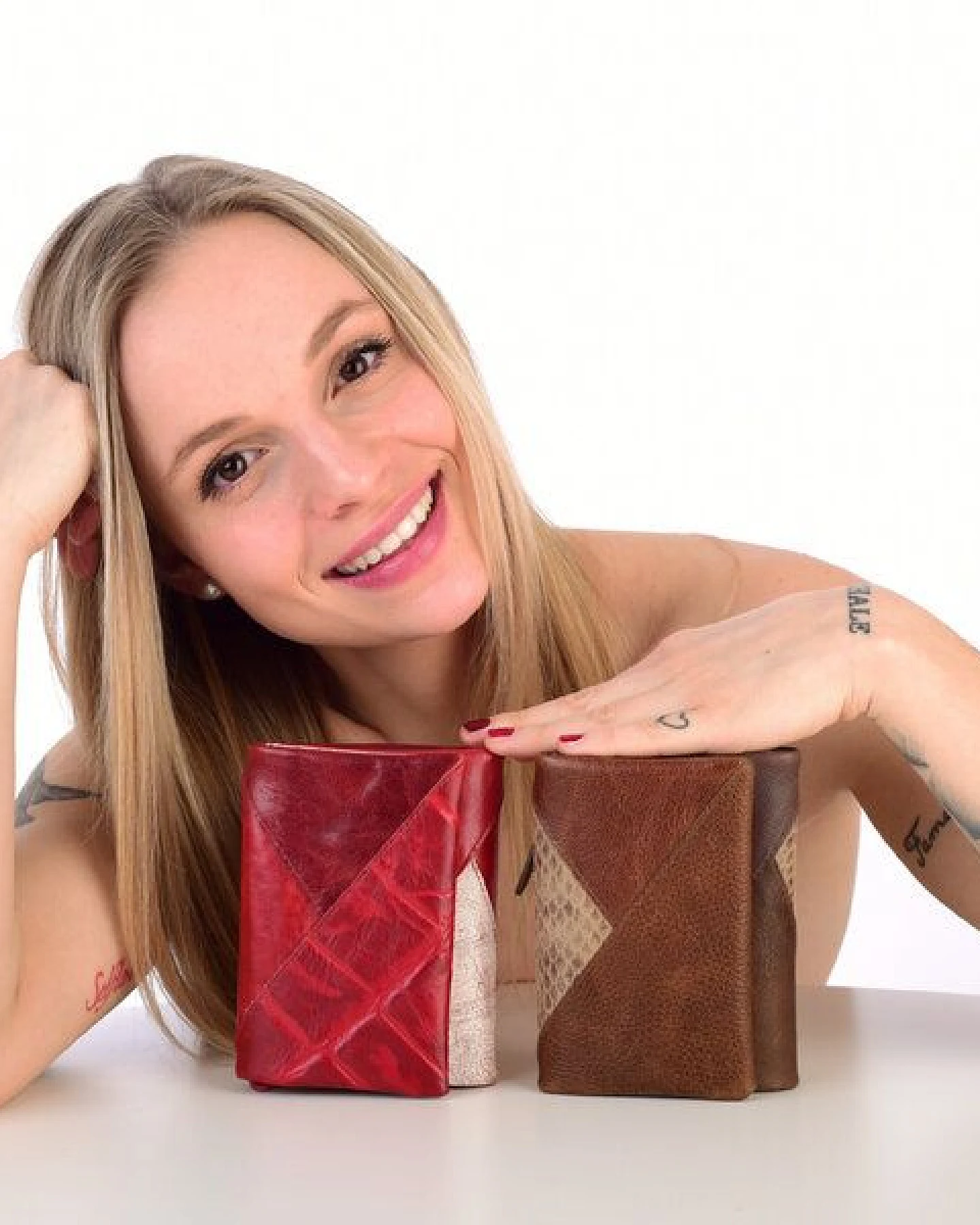 Sunsa Leder Geldbörse Portemonnaie Damen Brieftasche – Ansicht 2