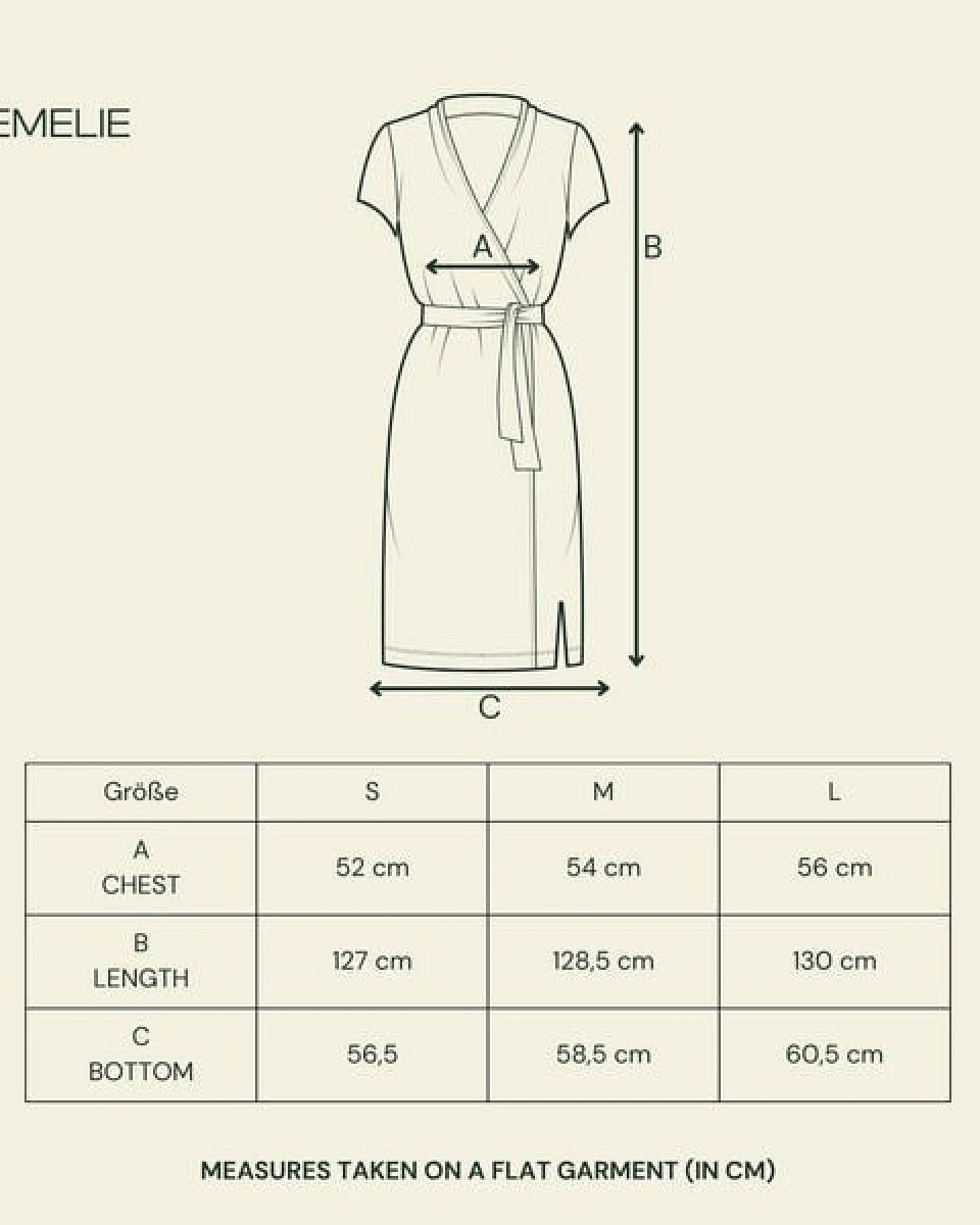 NORDLICHT Leinen Wickelkleid Emelie aus 100% Leinen – Ansicht 4