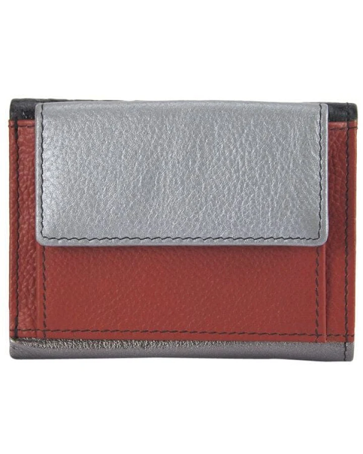 Sunsa Leder Geldbörse kleine Portemonnaie Brieftasche