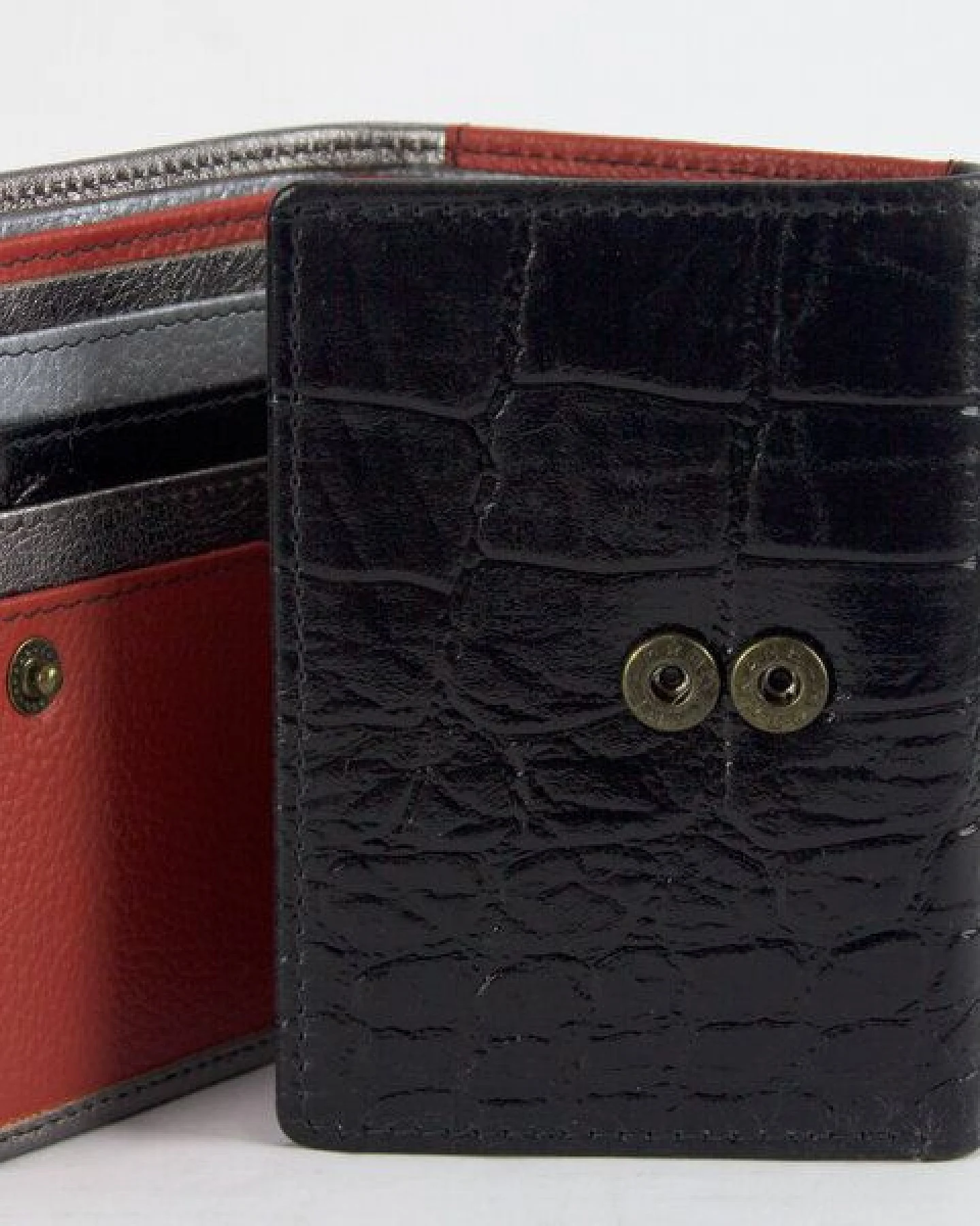 Sunsa Leder Geldbörse kleine Portemonnaie Brieftasche – Ansicht 2