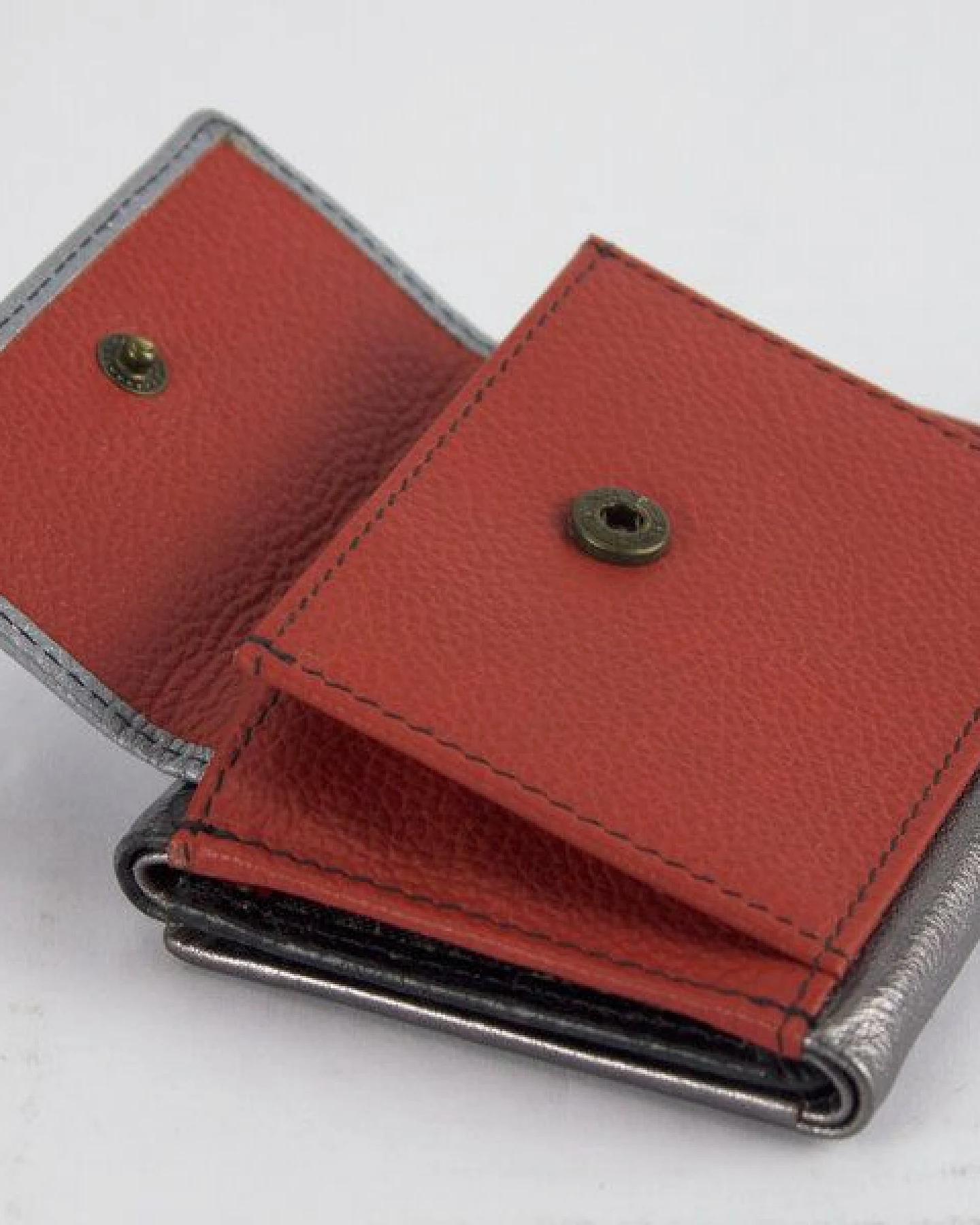 Sunsa Leder Geldbörse kleine Portemonnaie Brieftasche – Ansicht 3