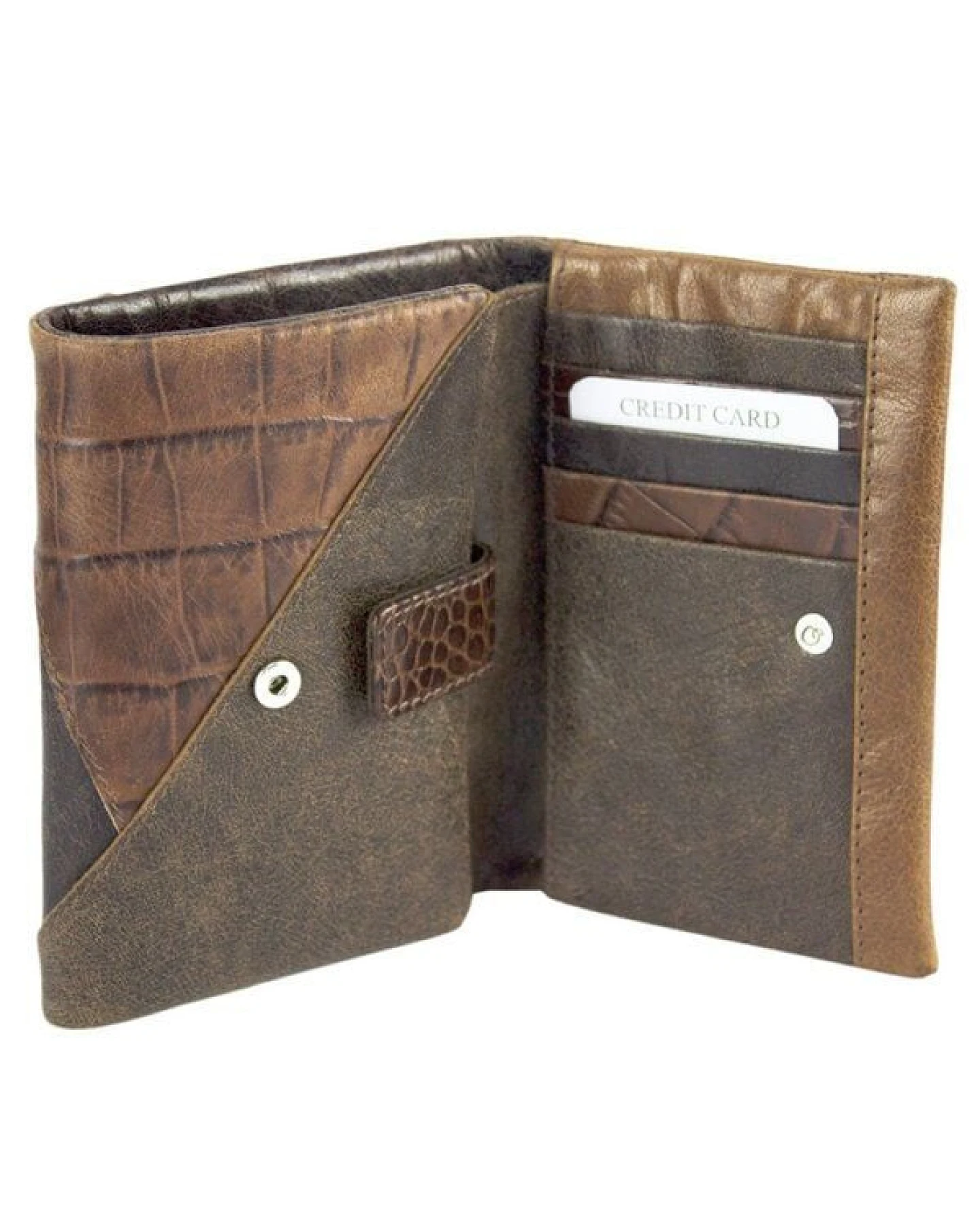 Sunsa Leder Geldbörse Portemonnaie Damen Brieftasche – Ansicht 4