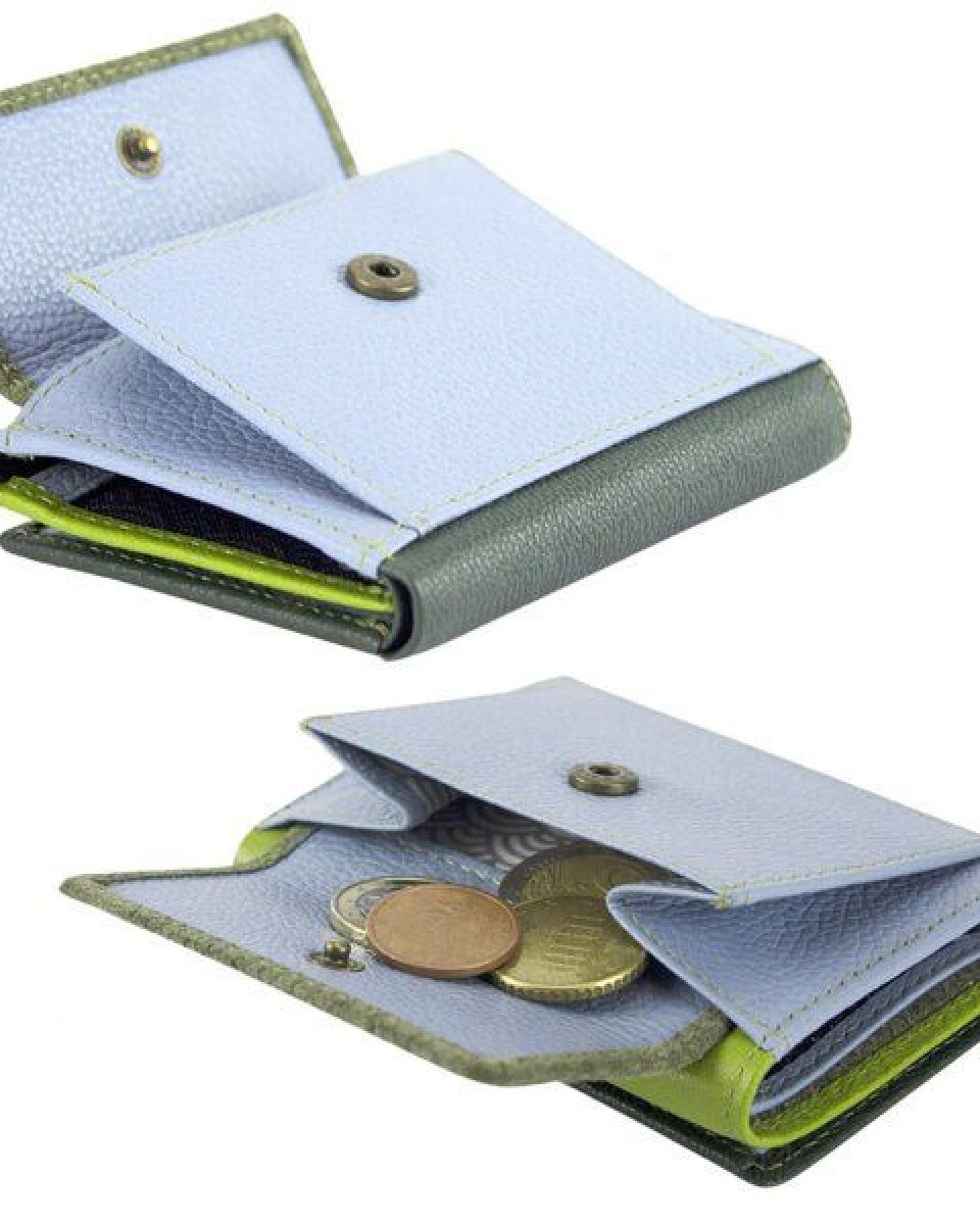 Sunsa Leder Geldbörse kleine Portemonnaie Brieftasche – Ansicht 2