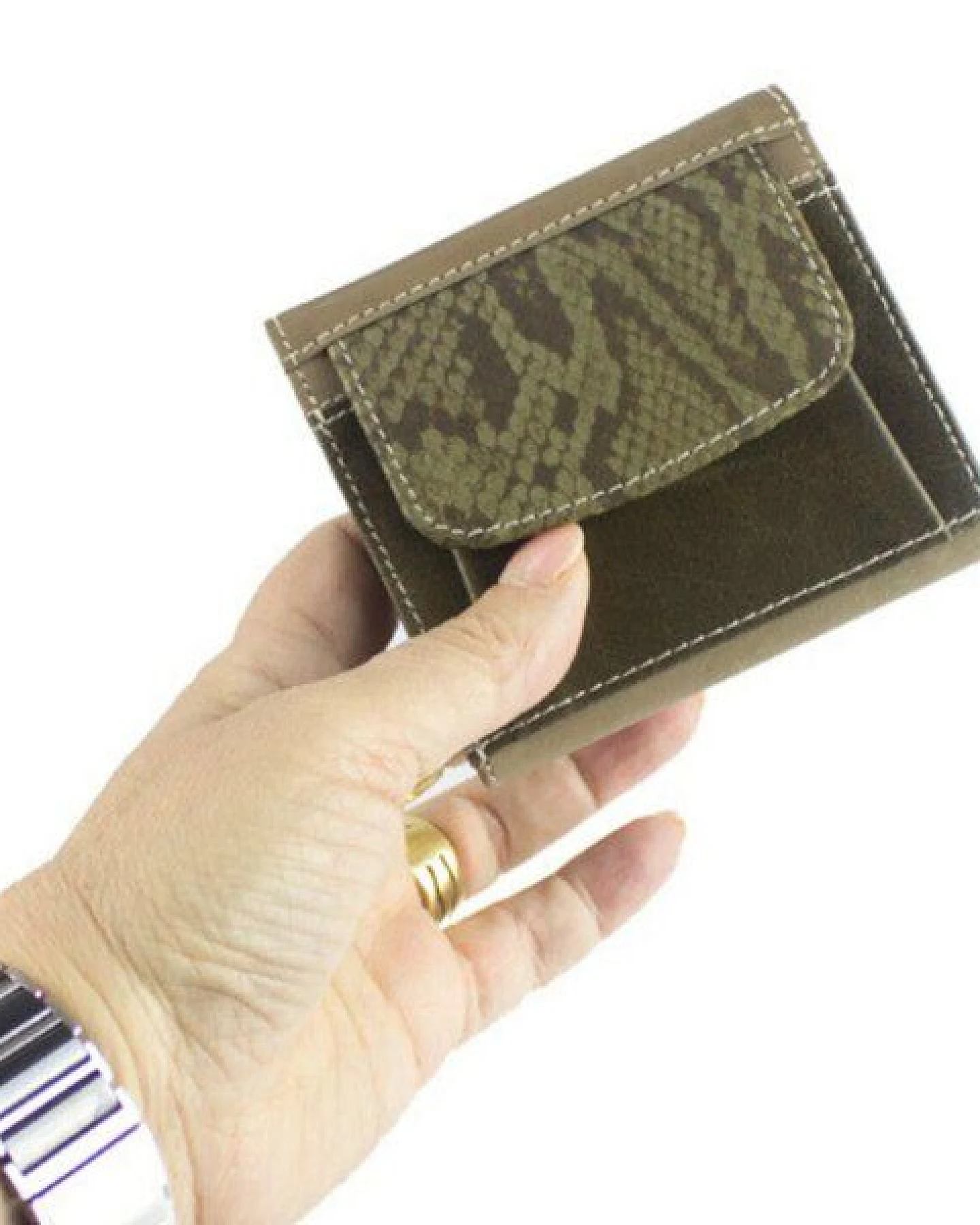Sunsa Leder Geldbörse Damen Portemonnaie Brieftasche klein Geldbeutel – Ansicht 2