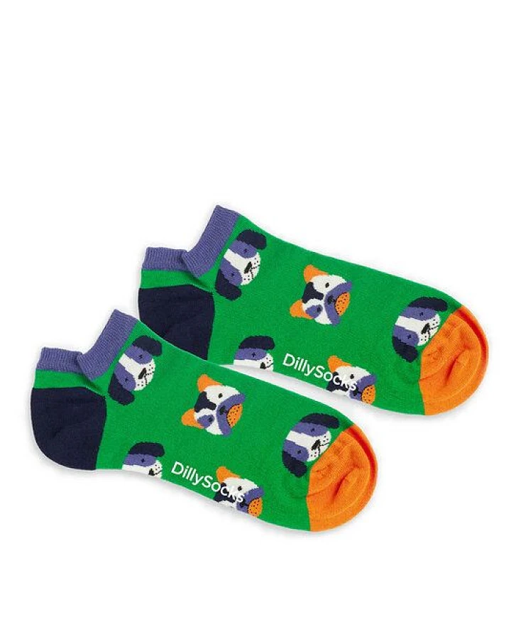DillySocks Kurze Socken Dog Portraits aus Biobaumwoll-Mix