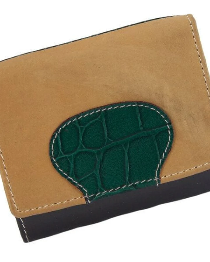 Sunsa Leder Geldbörse Portemonnaie kleine Brieftasche Geldbeutel