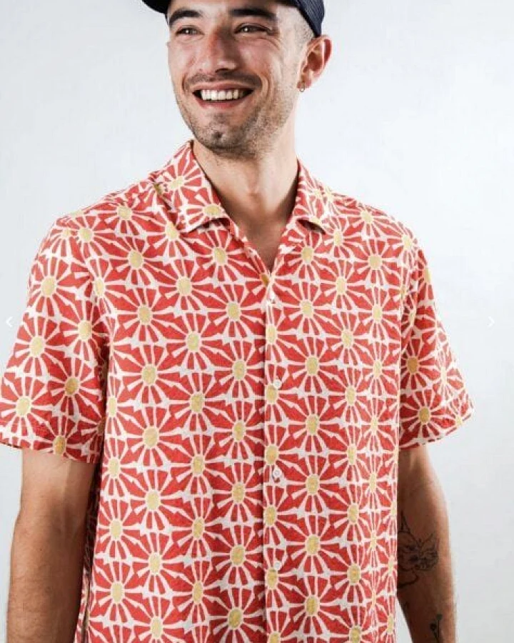 Brava Fabrics Marisol Aloha Shirt Red
