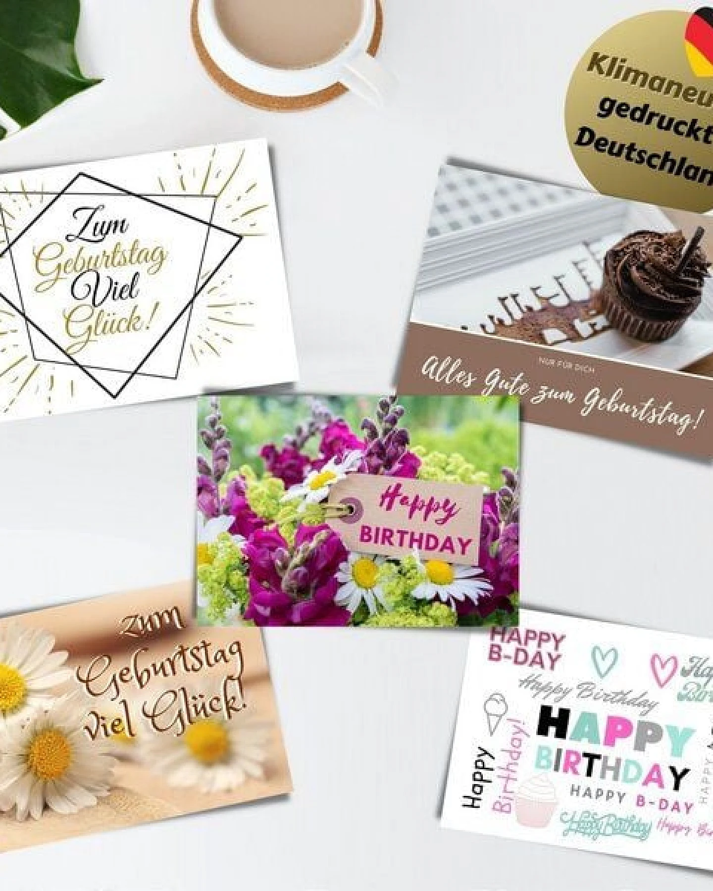 Domelo 15er Set Geburtstagskarten mit Umschlag Glückwunschkarten Postkarte als Grußkarten – Ansicht 4
