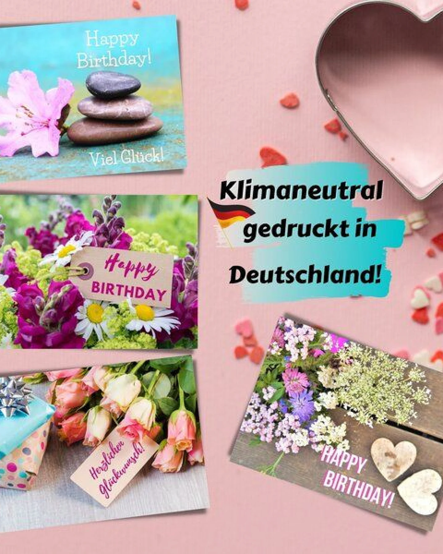 Domelo 16er Set Geburtstagskarten mit Umschlag Glückwunschkarten Postkarte als Grußkarten – Ansicht 2