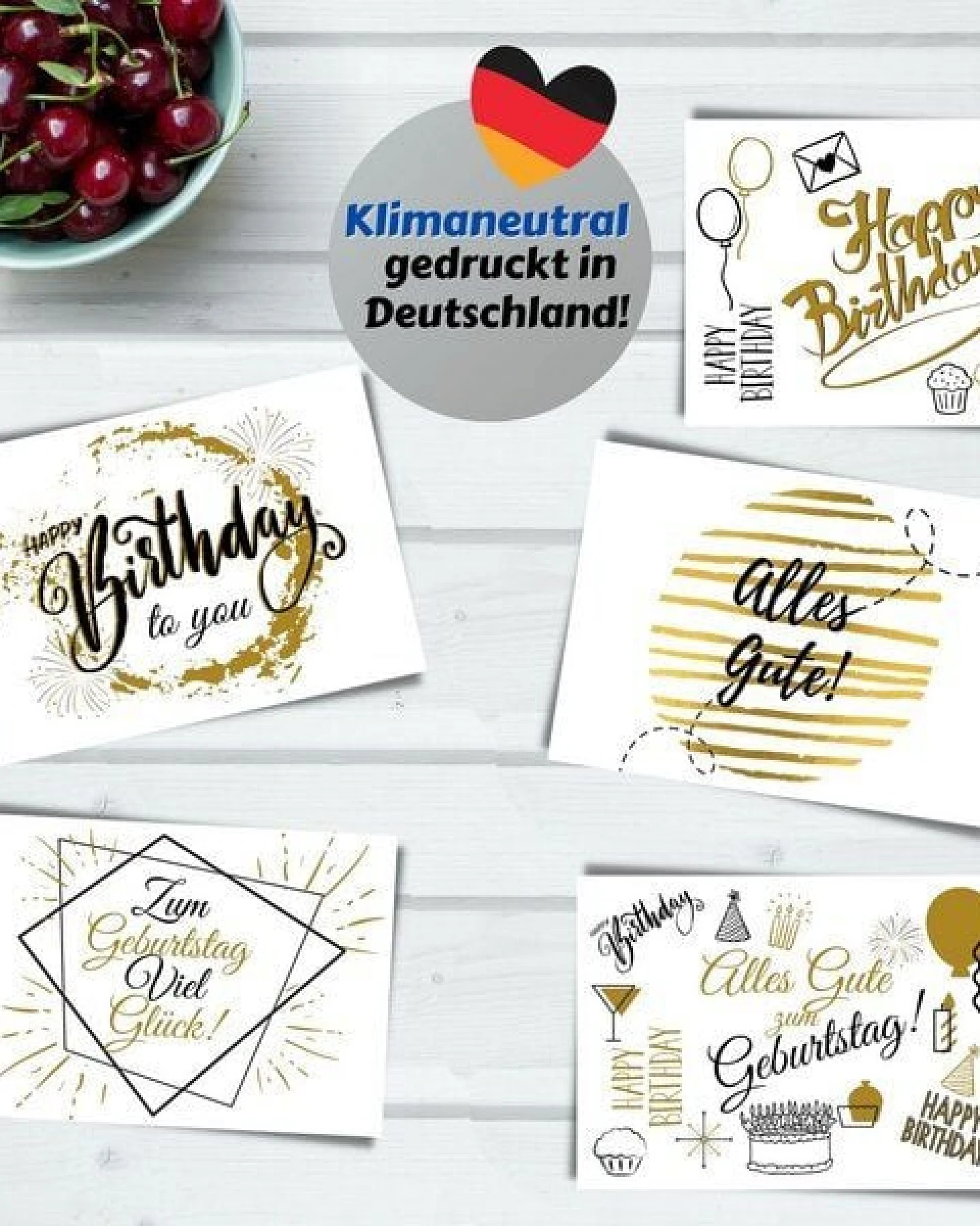 Domelo 20er Set Geburtstagskarten mit Umschlag Glückwunschkarten Postkarte als Grußkarten – Ansicht 4