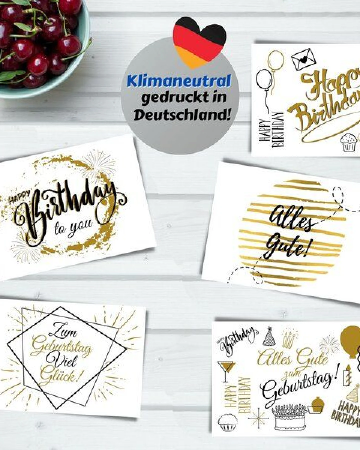 Domelo 20er Set Geburtstagskarten mit Umschlag Glückwunschkarten Postkarte als Grußkarten – Ansicht 4