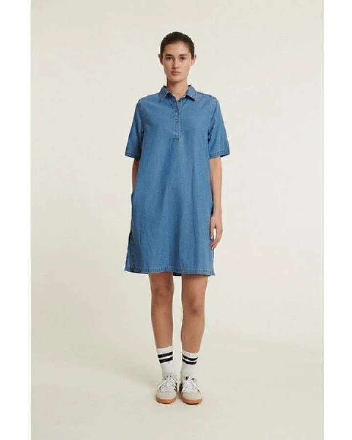 Basic Apparel Bine Polo Kleid aus Tencel und Bio-Baumwolle