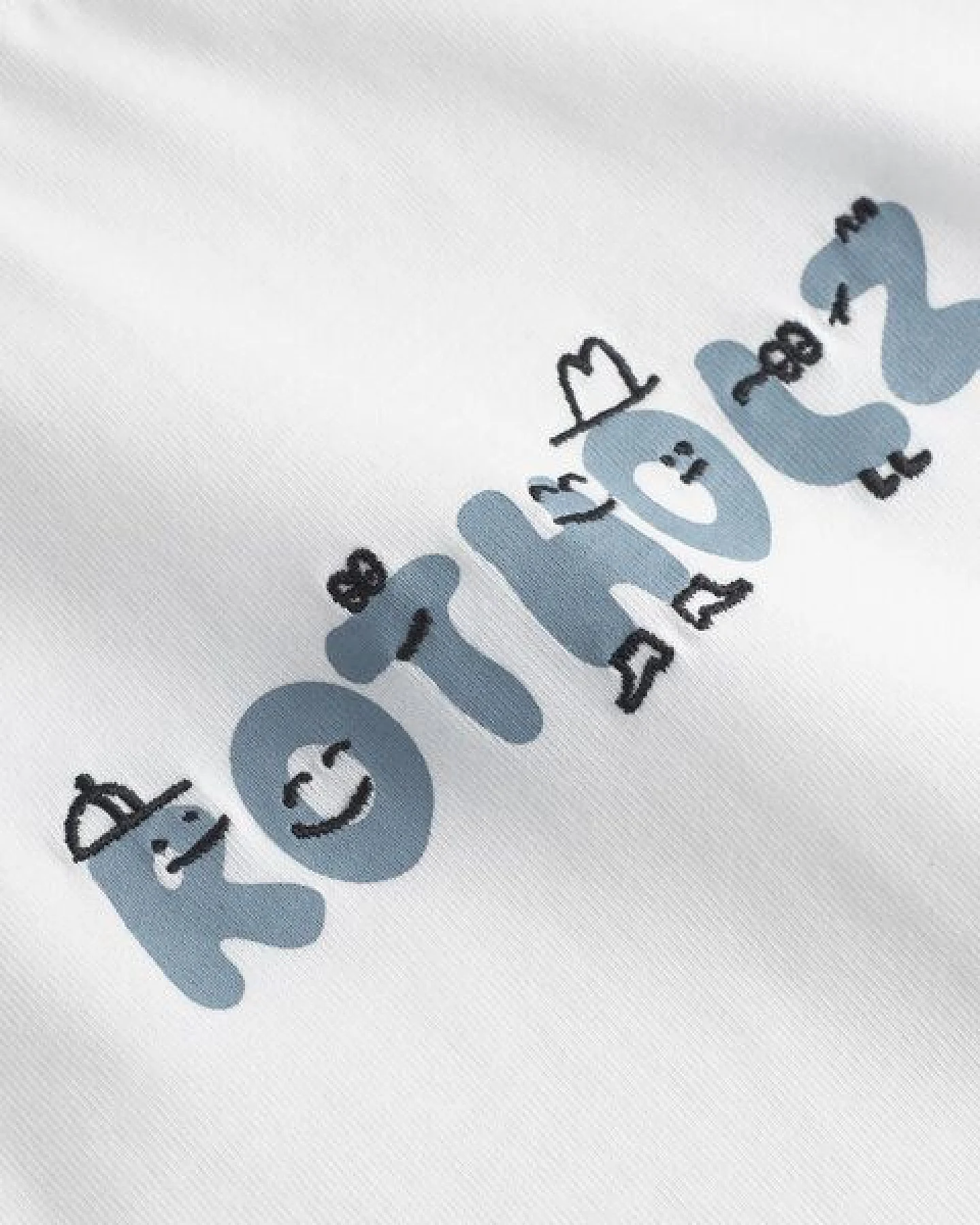 Rotholz Logo Print T-shirt Bio Baumwolle - Weiß – Ansicht 2