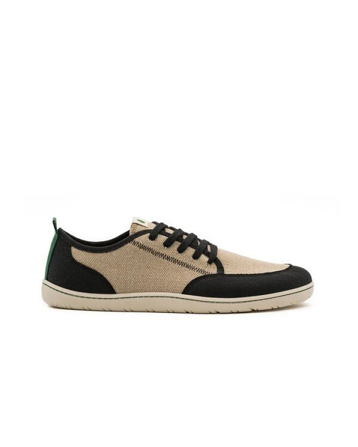 Vesica Piscis Footwear CLAXTON vegan barefoot black-linen