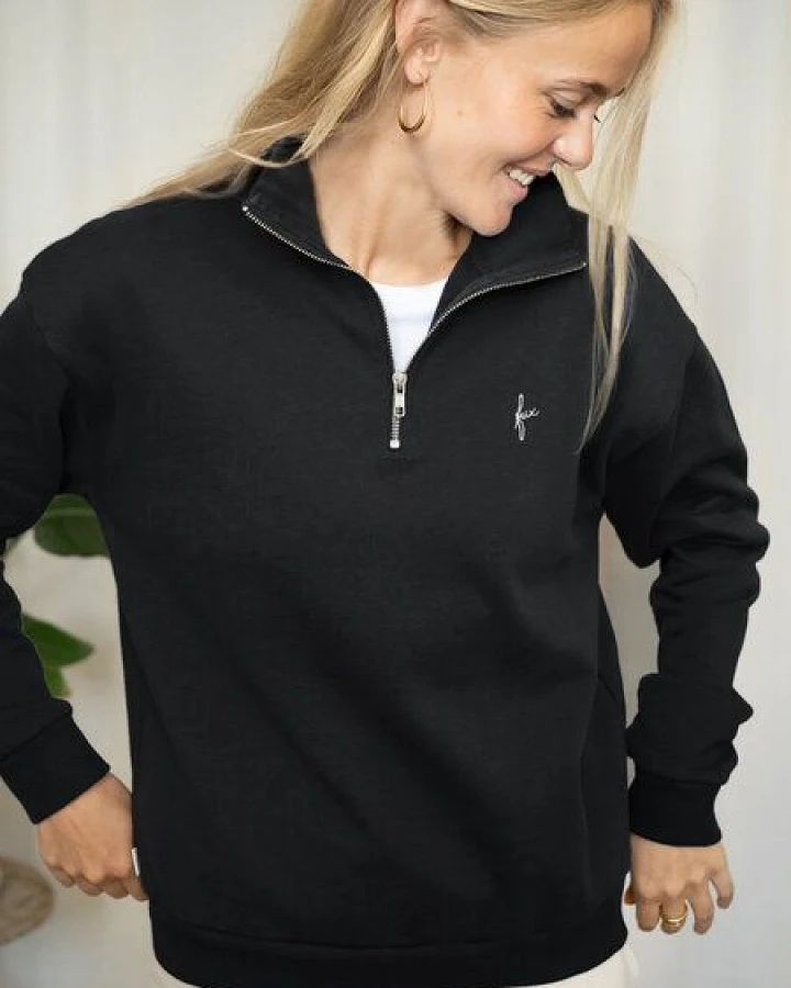 FUXBAU Frauen fux Half Zip Sweater