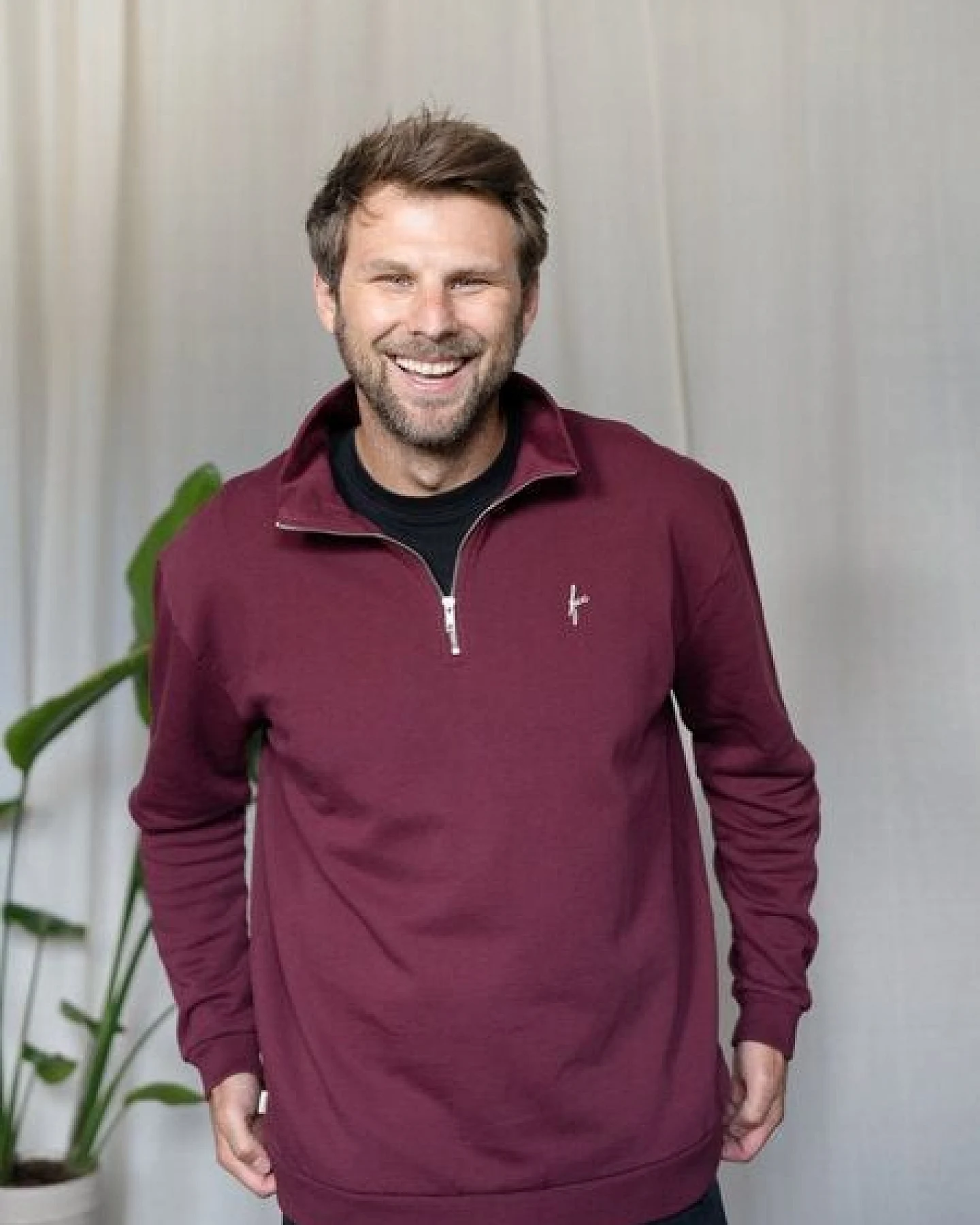 FUXBAU Männer fux Half Zip Sweater – Ansicht 3