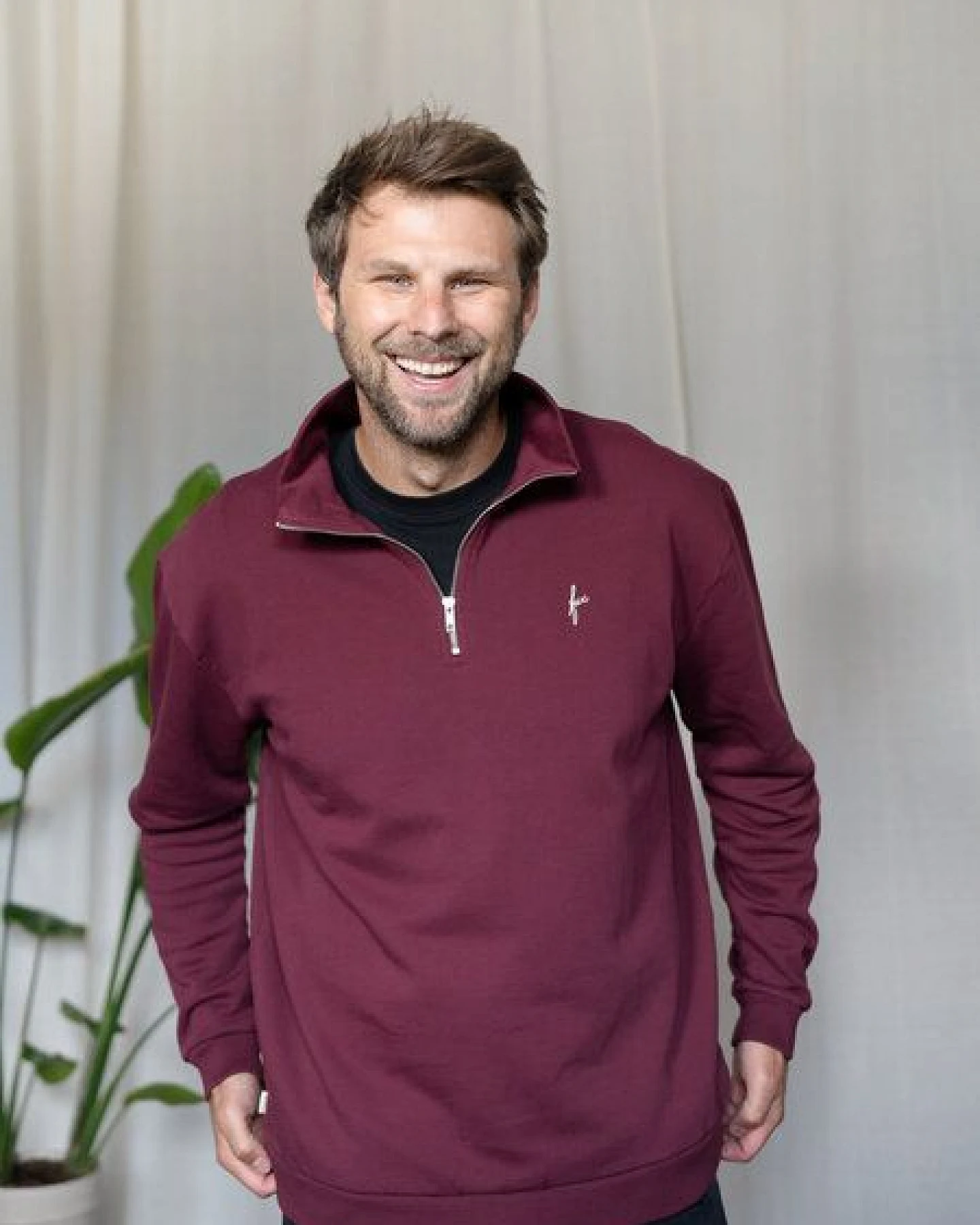 FUXBAU Männer fux Half Zip Sweater – Ansicht 3