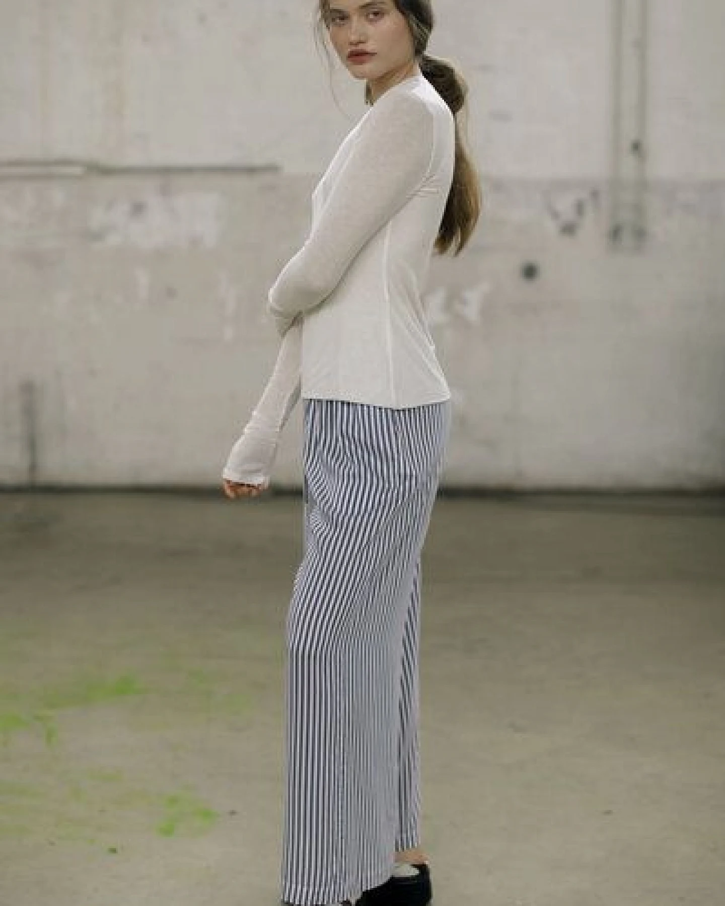 IVA RYCH Hose mit Streifen I Deadstock – Ansicht 3