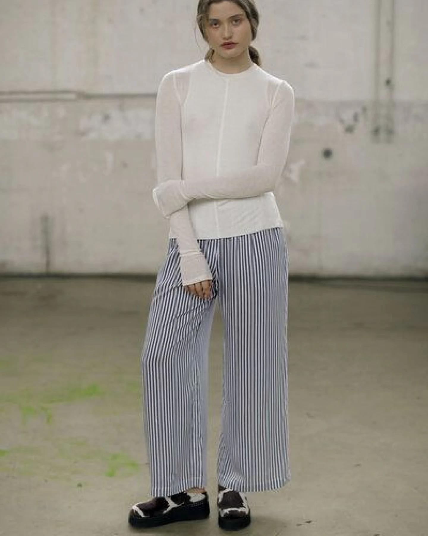 IVA RYCH Hose mit Streifen I Deadstock – Ansicht 2