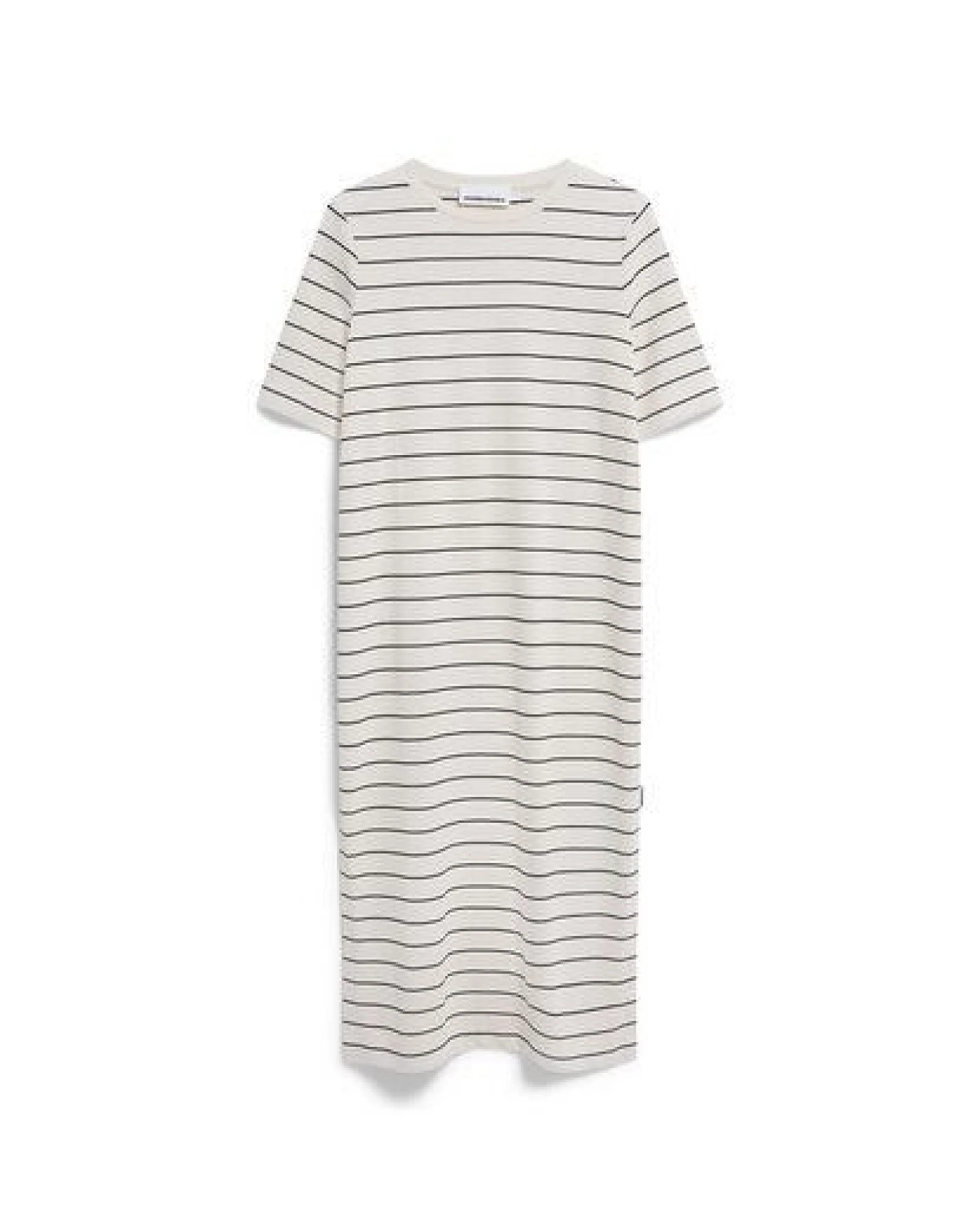 ARMEDANGELS XELINAA FINE STRIPE Damen Heavyweight Jerseykleid aus recyceltem Baumwoll Mix – Ansicht 4