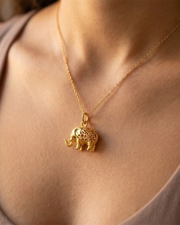 Divasya Gold-Halskette Elephant Soul