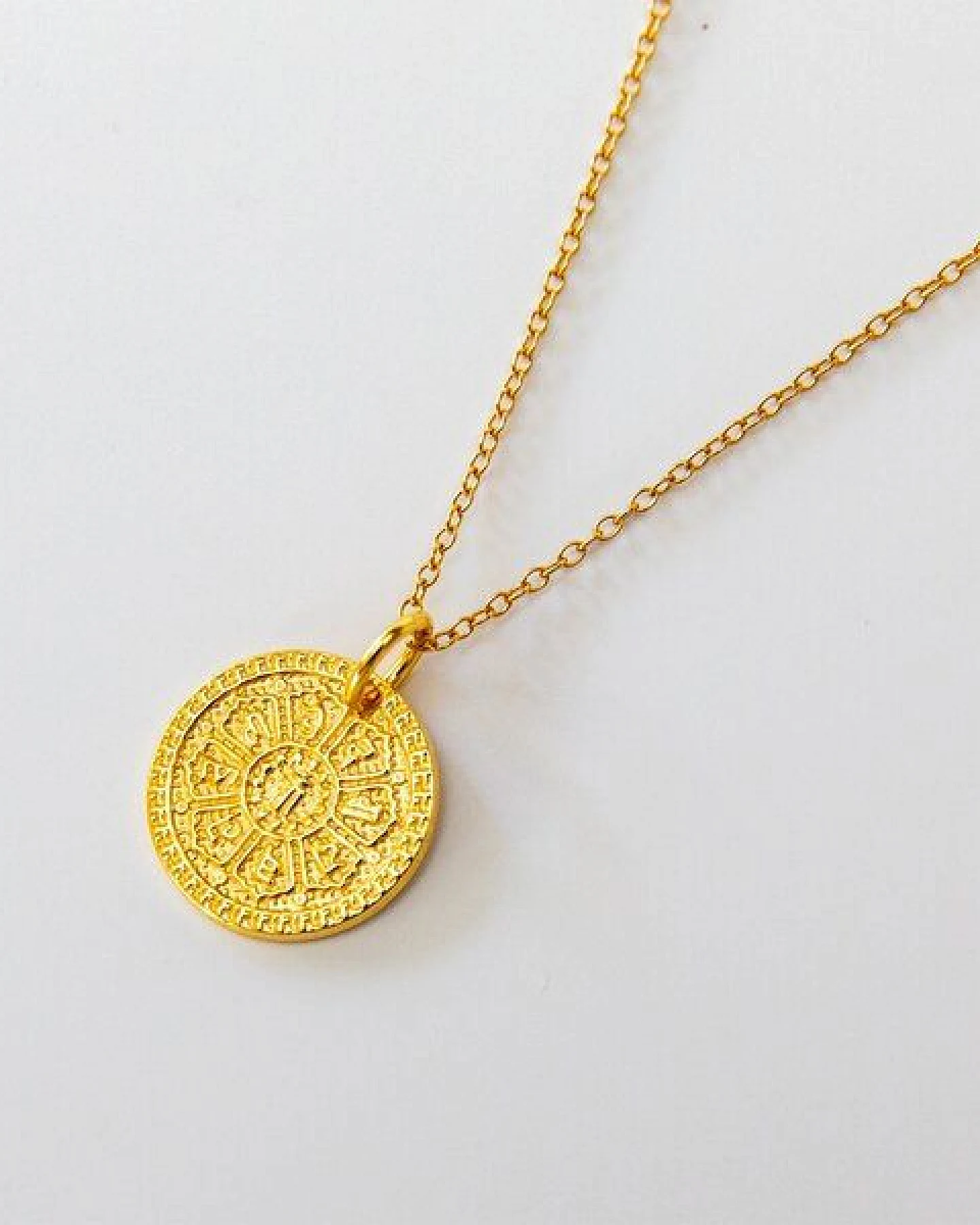 Divasya Gold-Halskette Om Mantra – Ansicht 2