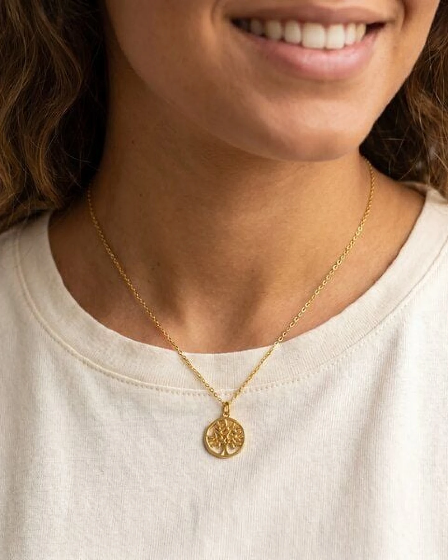 Divasya Gold-Halskette Lebensbaum – Ansicht 3