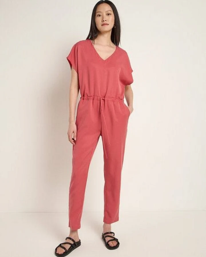 LANIUS Jumpsuit STRIPE aus TENCEL und Bio-Leinen