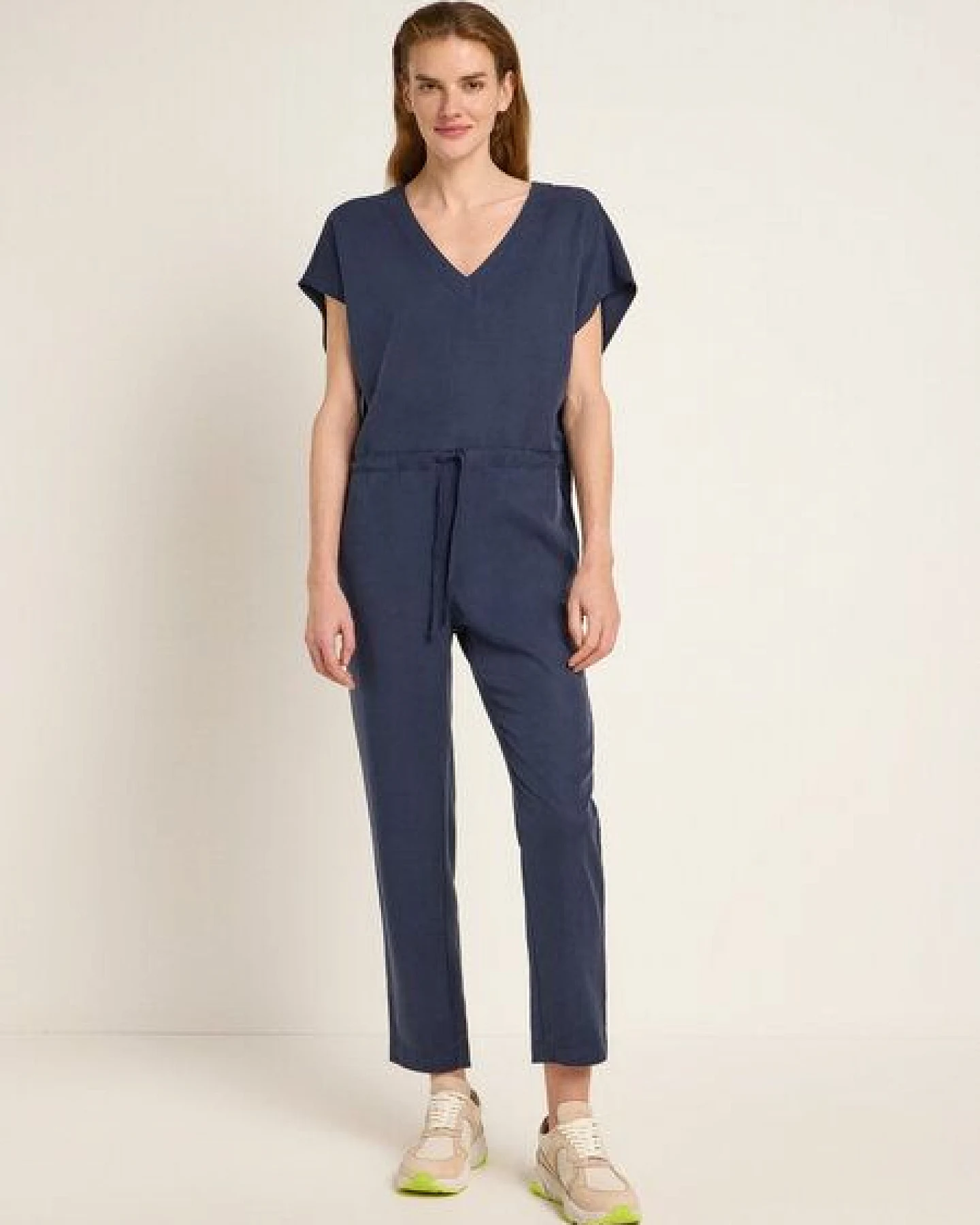 LANIUS Jumpsuit STRIPE aus TENCEL und Bio-Leinen – Ansicht 3