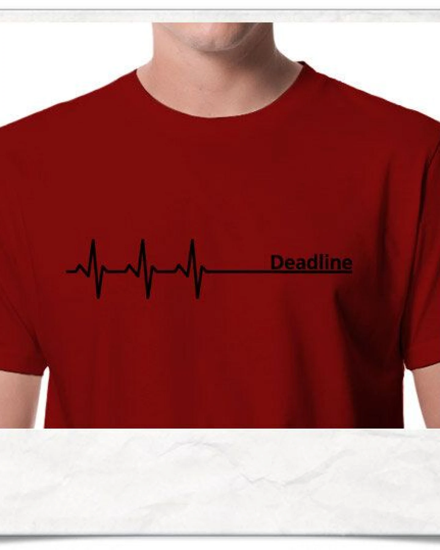 Picopoc Deadline ;) T-Shirt in rot – Ansicht 2