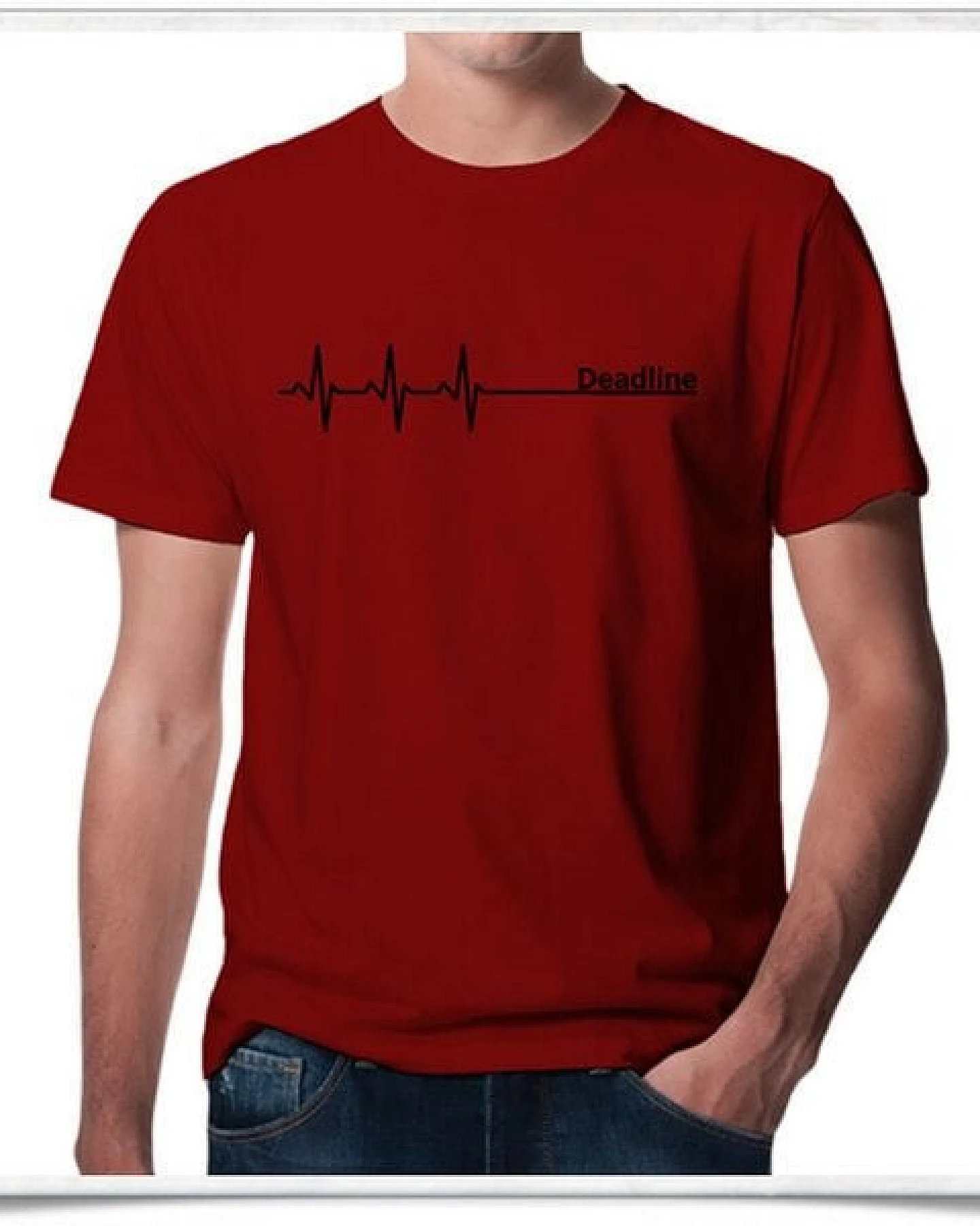 Picopoc Deadline ;) T-Shirt in rot – Ansicht 3