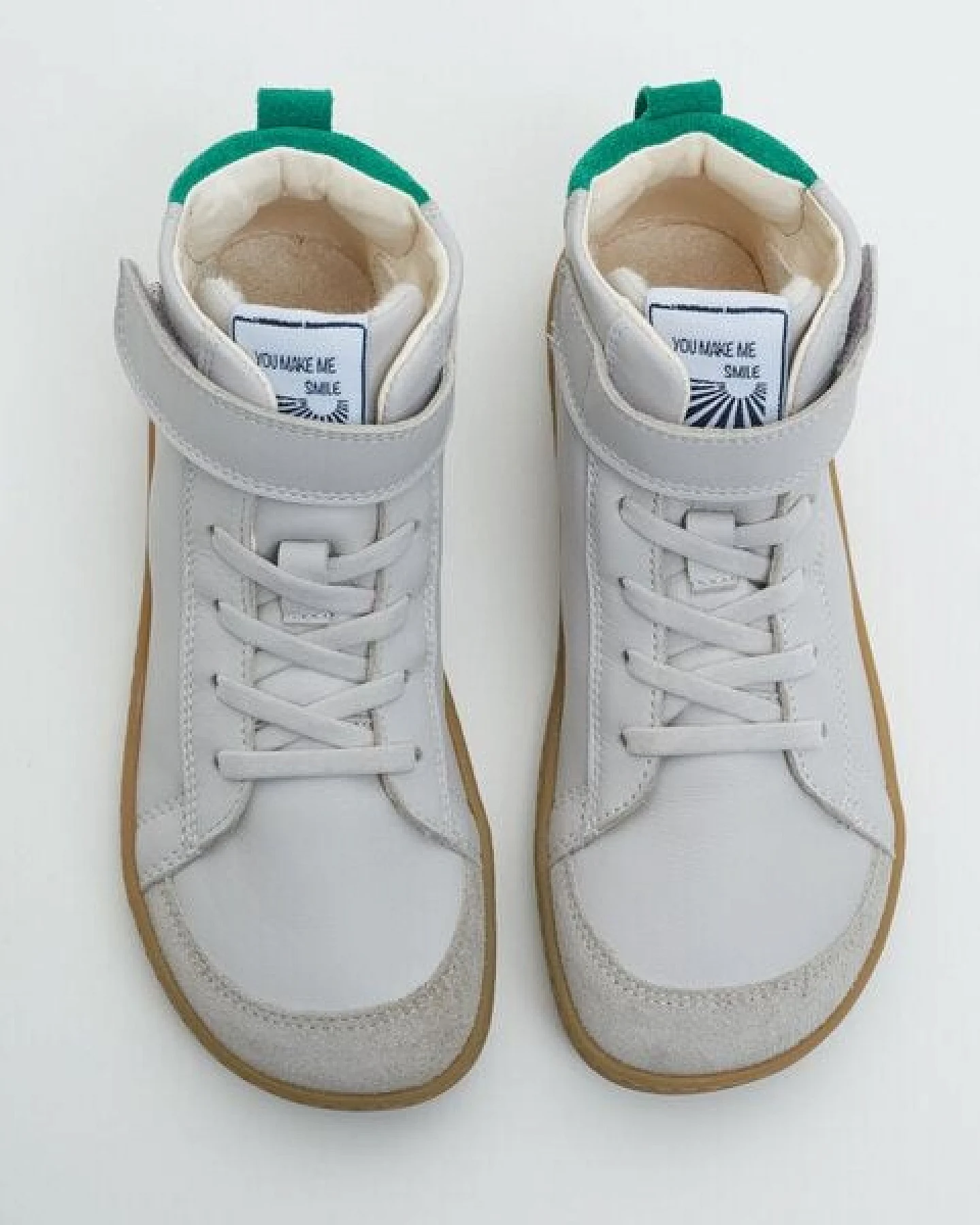 Mikusasa Barfußsneaker Izi mit Klett und elastischen Schnürsenkeln für Kinder Barfußschuh – Ansicht 3