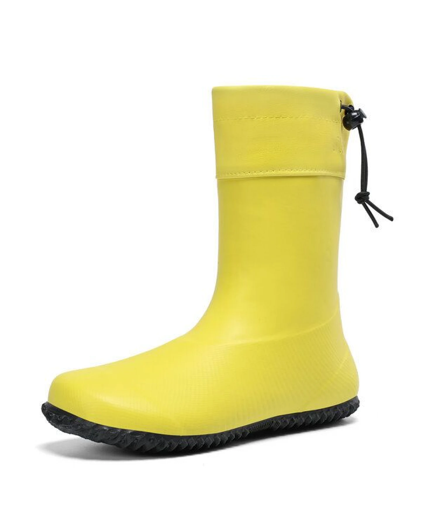 SAGUARO Gummistiefel Barfußschuhe vegan Winter Regen Stiefel Naturkautschuk gefüttert – Ansicht 2