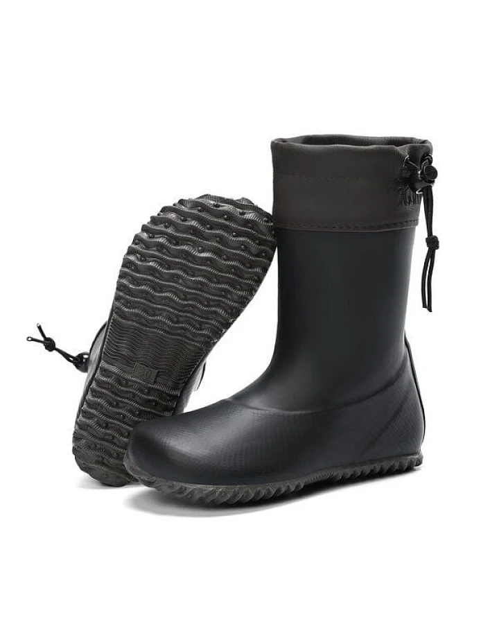 SAGUARO Gummistiefel Barfußschuhe vegan Winter Regen Stiefel Naturkautschuk gefüttert