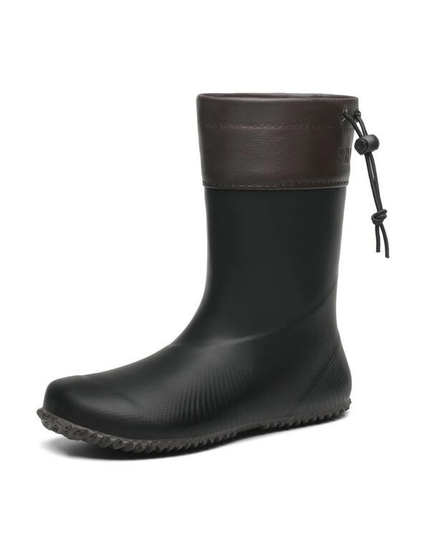 SAGUARO Gummistiefel Barfußschuhe vegan Winter Regen Stiefel Naturkautschuk gefüttert – Ansicht 2