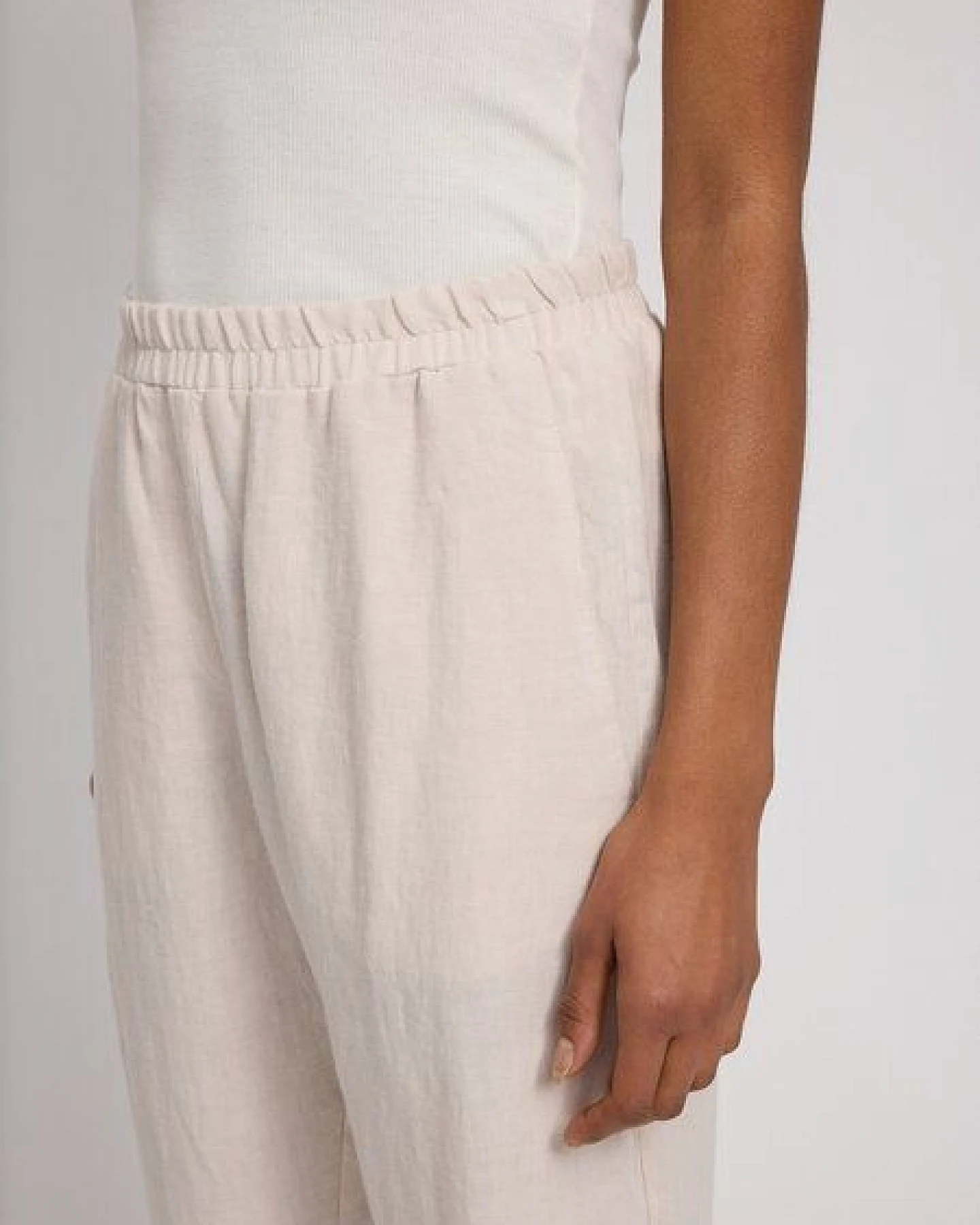 Mazine Hose - Straight Leg Linen Pants - aus 100% Leinen – Ansicht 3