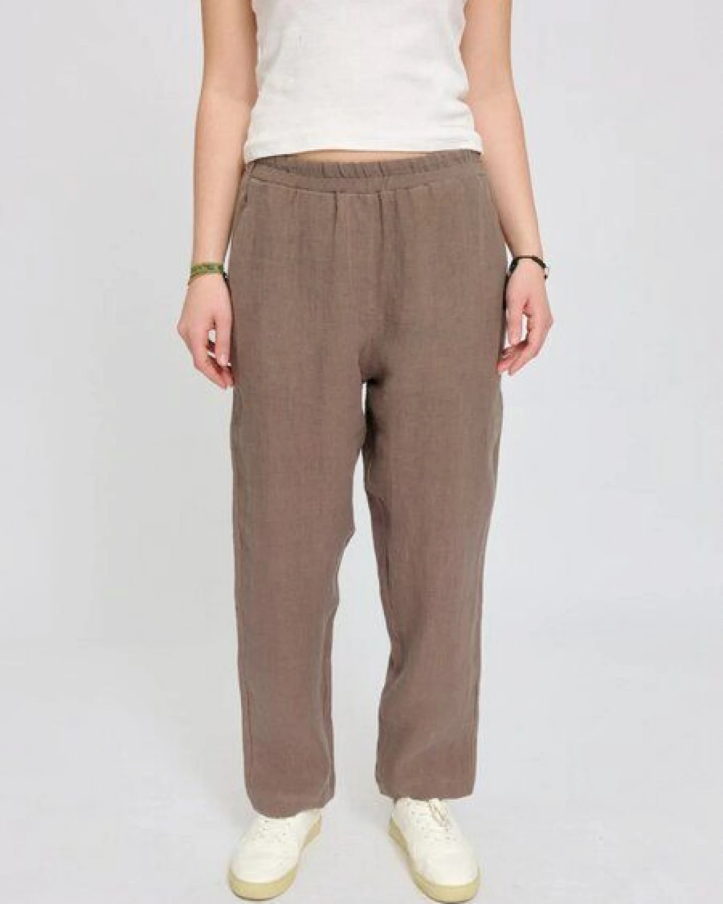 Mazine Hose - Straight Leg Linen Pants - aus 100% Leinen – Ansicht 2