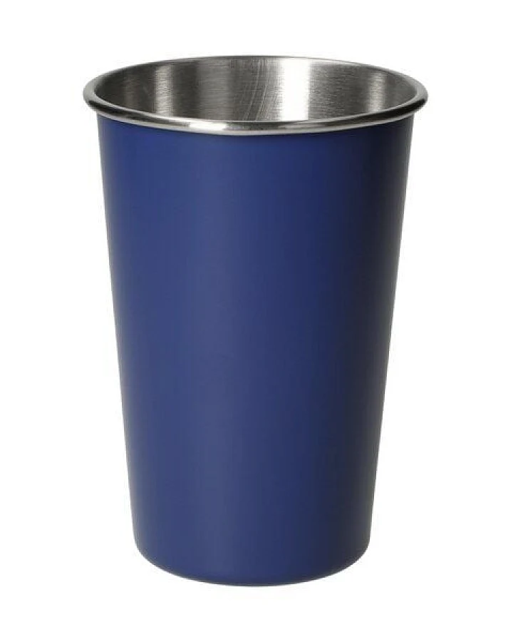 elasto Edelstahl Becher 500 ml 'Metallo' - robuster Trinkbecher für unterwegs