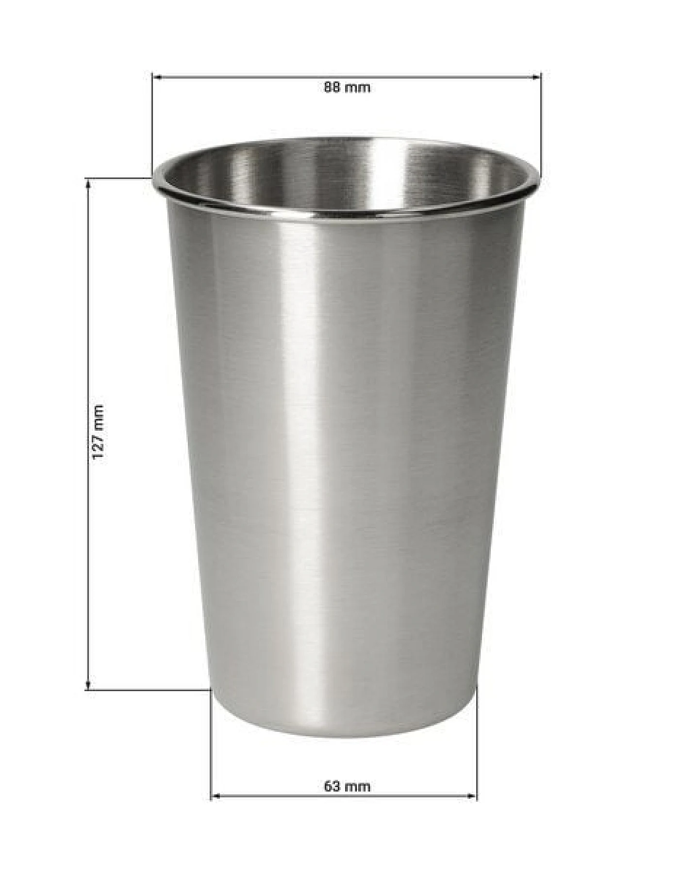 elasto Edelstahl Becher 500 ml 'Metallo' - robuster Trinkbecher für unterwegs – Ansicht 4
