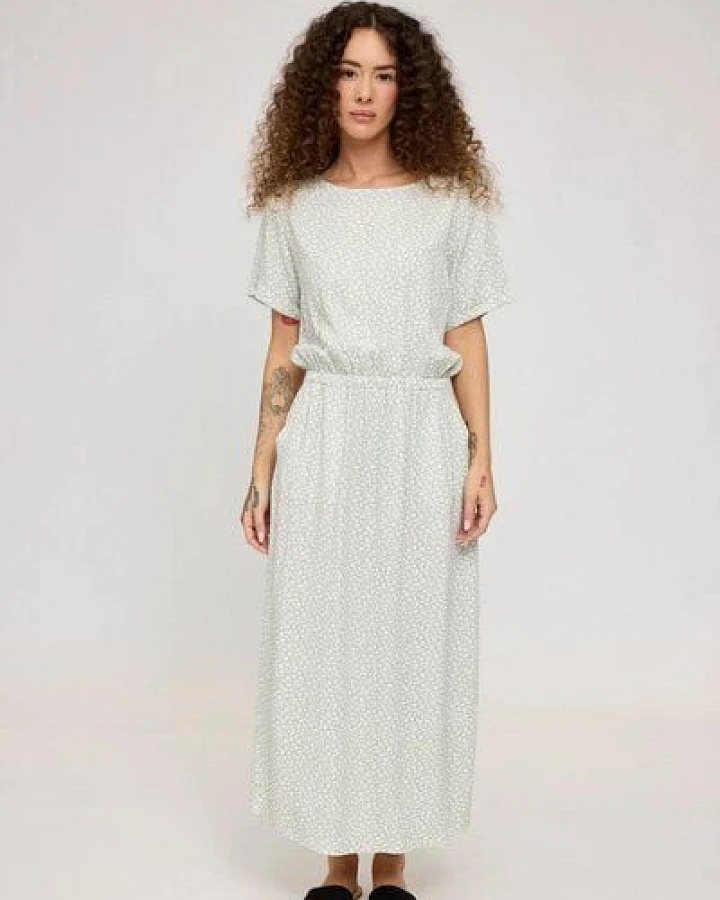 Mazine Kleid - Printed Midi - aus EcoVero