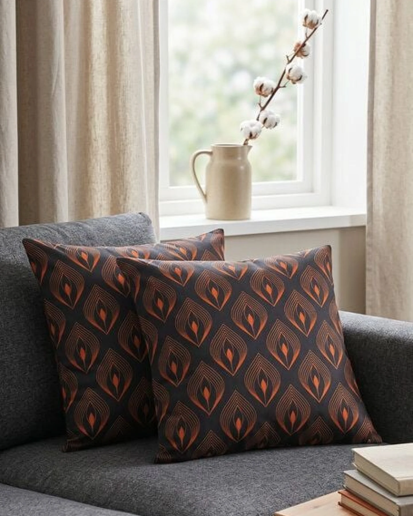 Nature by Adam Kissenhülle aus 100% Bio-Baumwolle - Made in Germany - Feathers – Ansicht 2