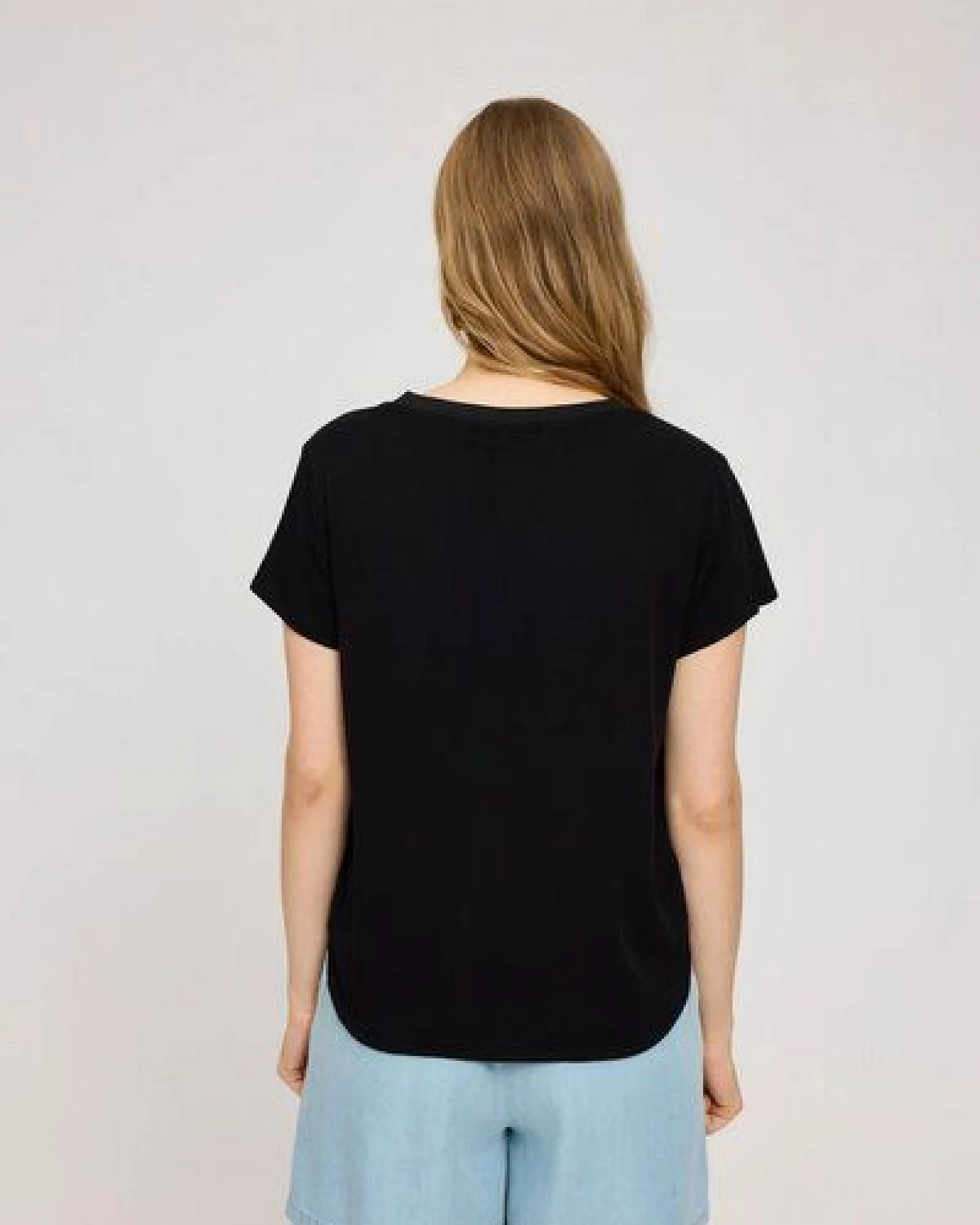Mazine T-Shirt - Crew Neck - aus EcoVero – Ansicht 2