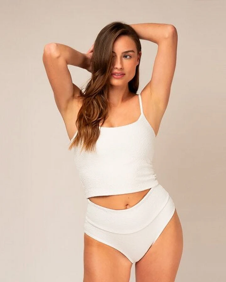 Woodlike Ocean Emee High Waist - wendebar white , rose brown, lila