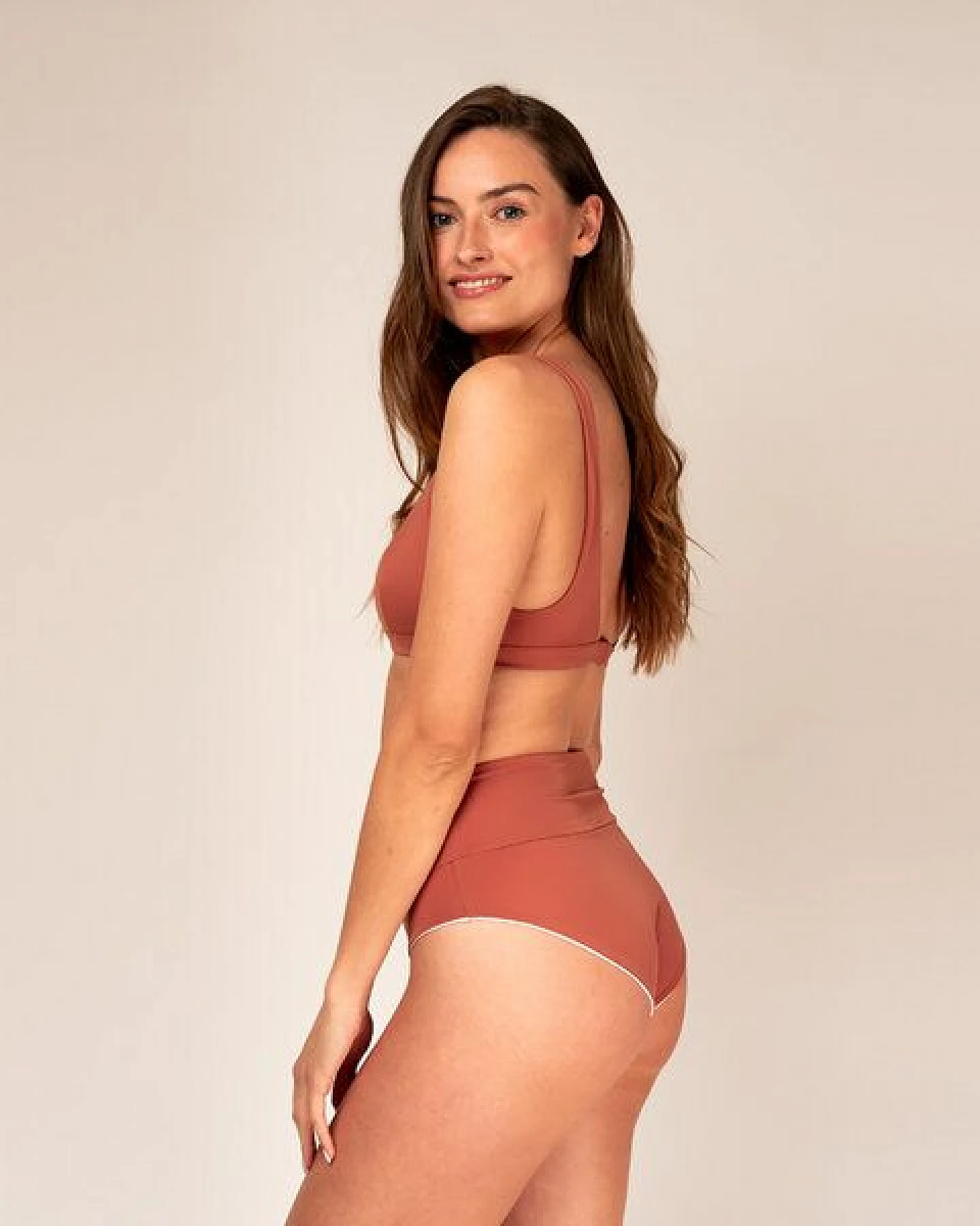 Woodlike Ocean Emee High Waist - wendebar white , rose brown, lila – Ansicht 3